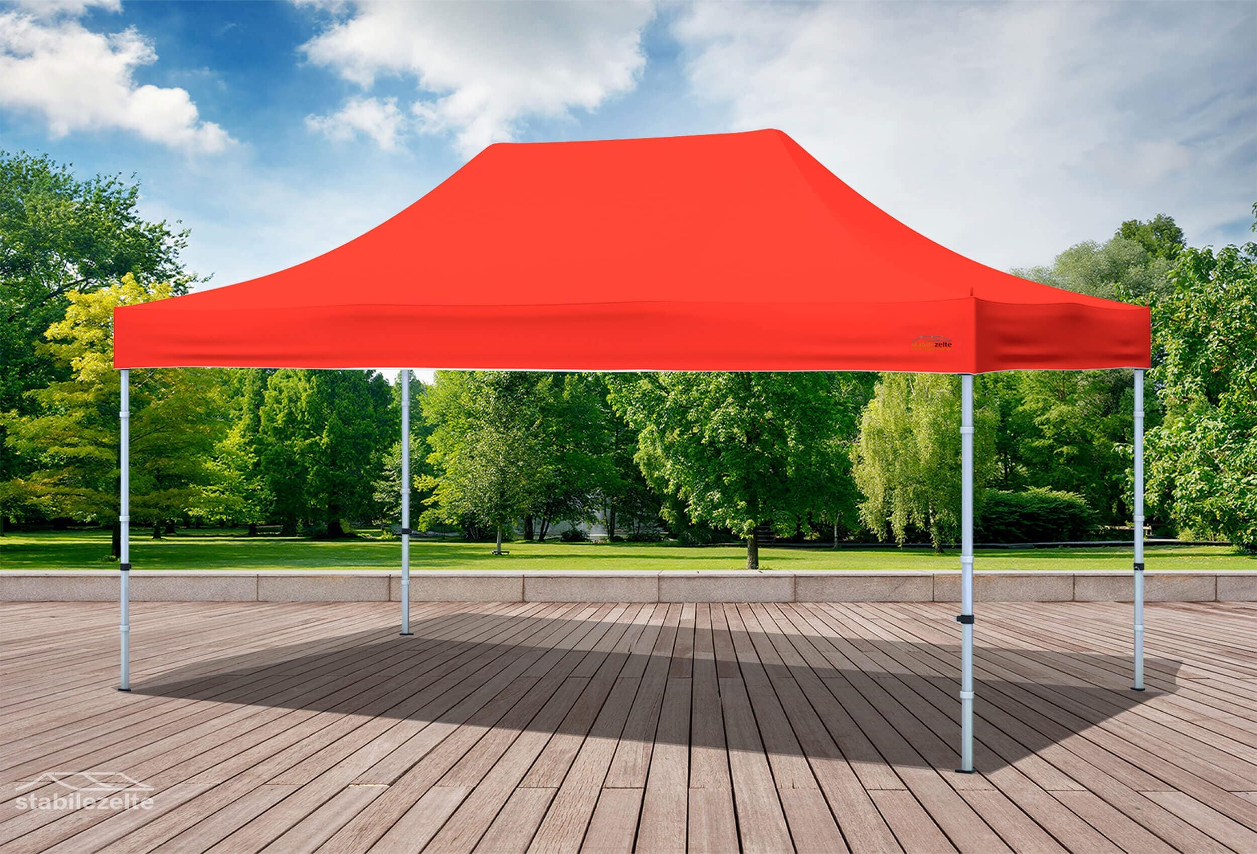 3x4.5 m Folding Tent Roof Tarpaulin Red