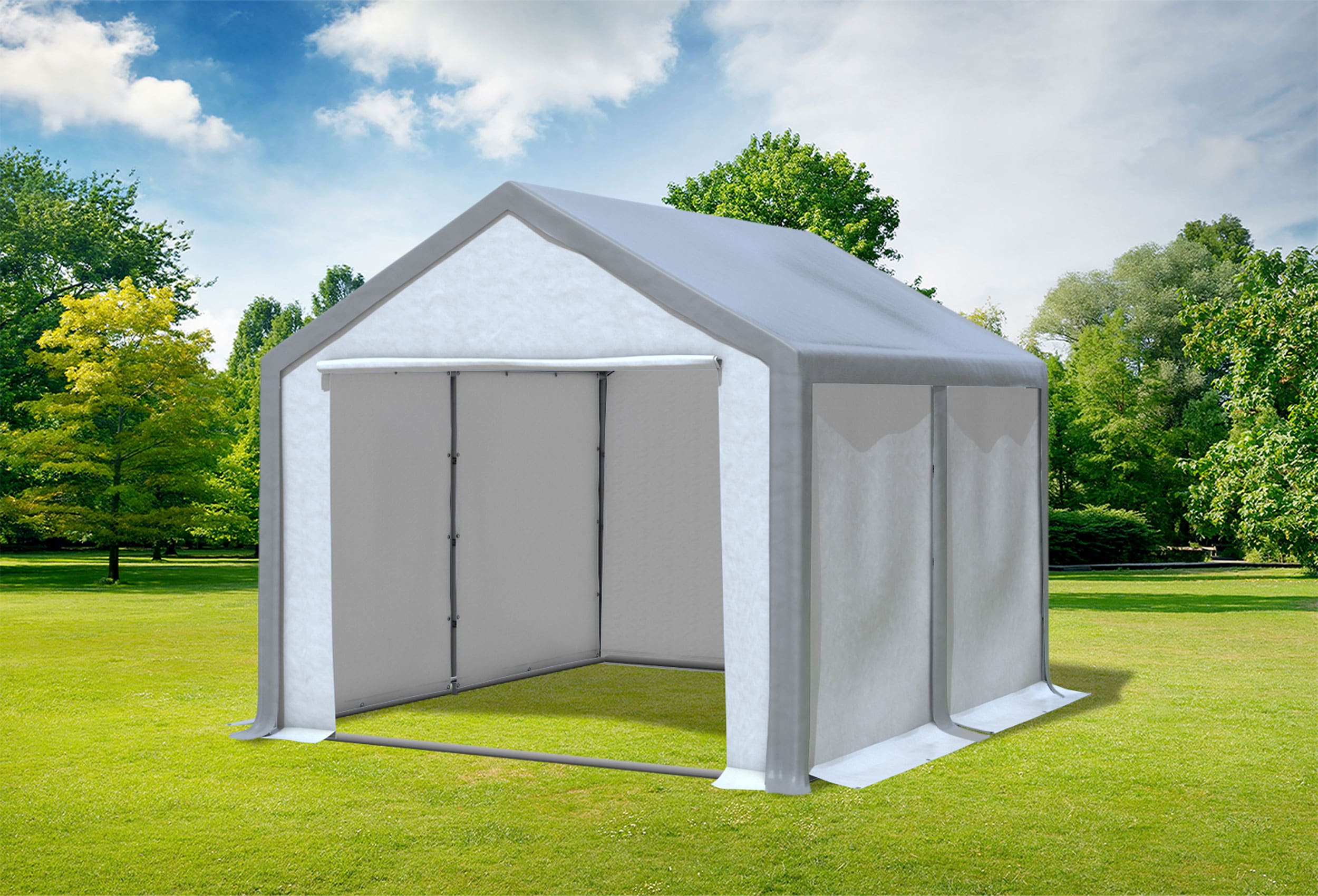 3x4 m Party tent / Marquee, PVC Grey White