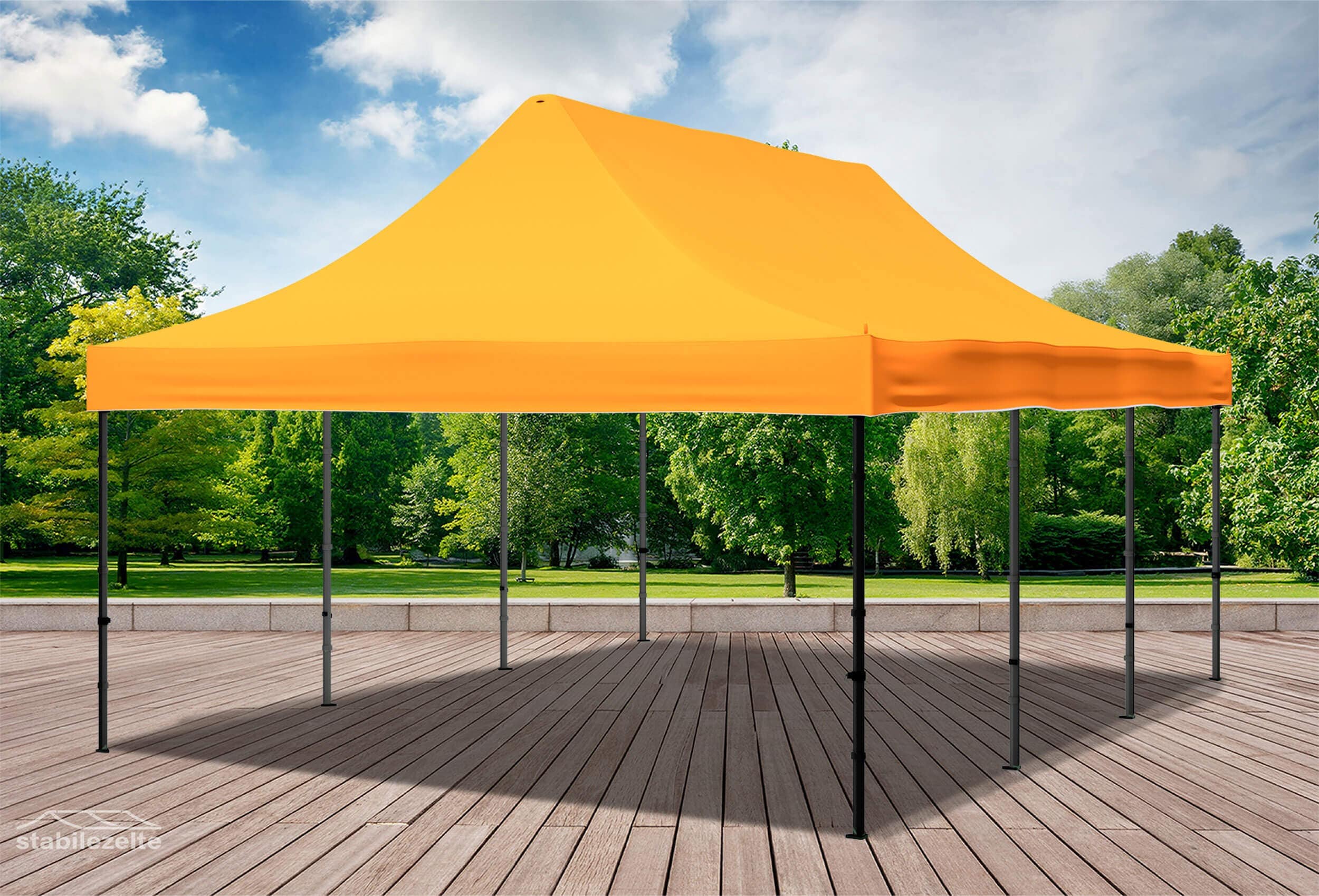 4x6 m Folding Tent Roof Tarpaulin Orange