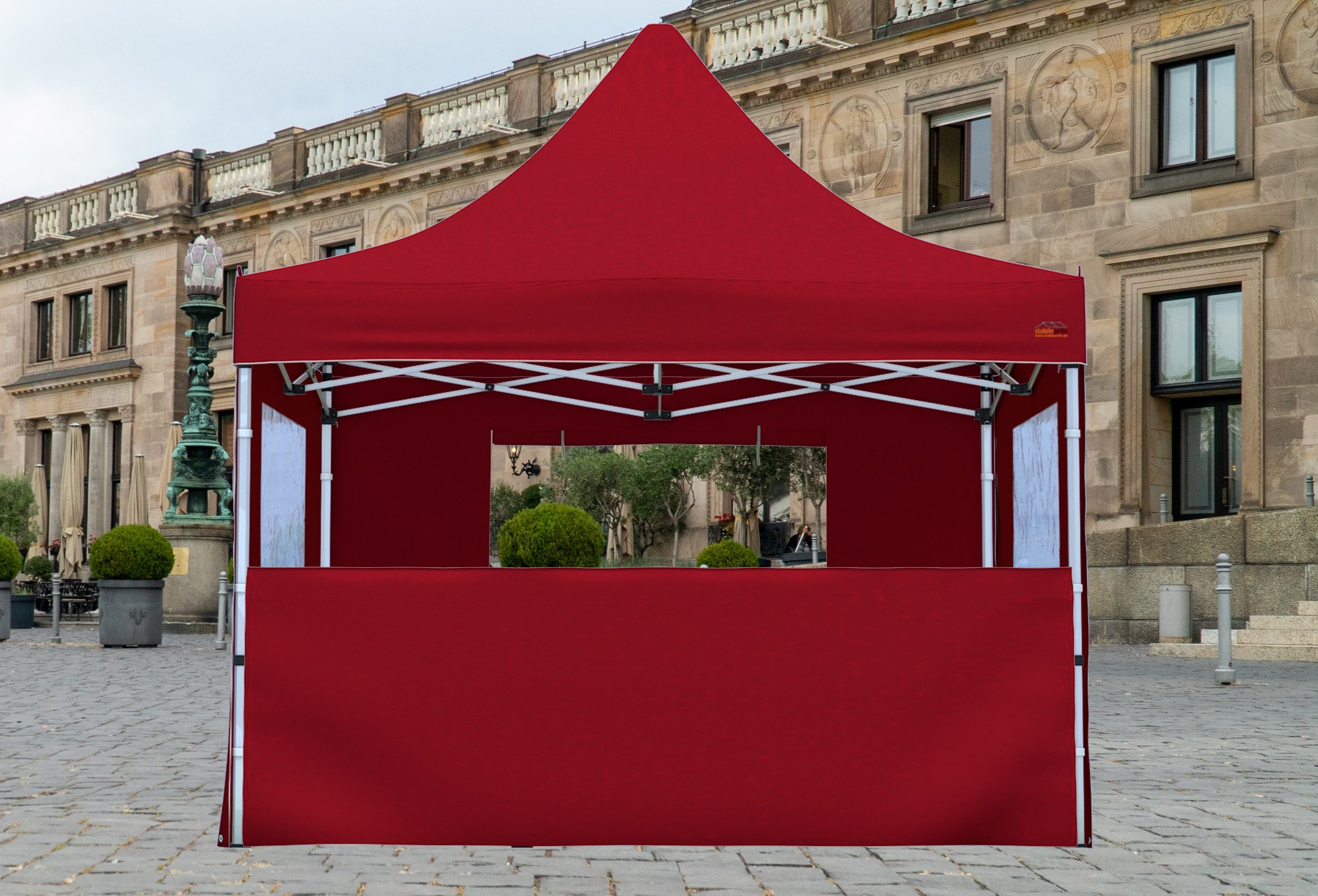 Folding tent half-wall SET 3 metres PROFESSIONAL BORDEAUX