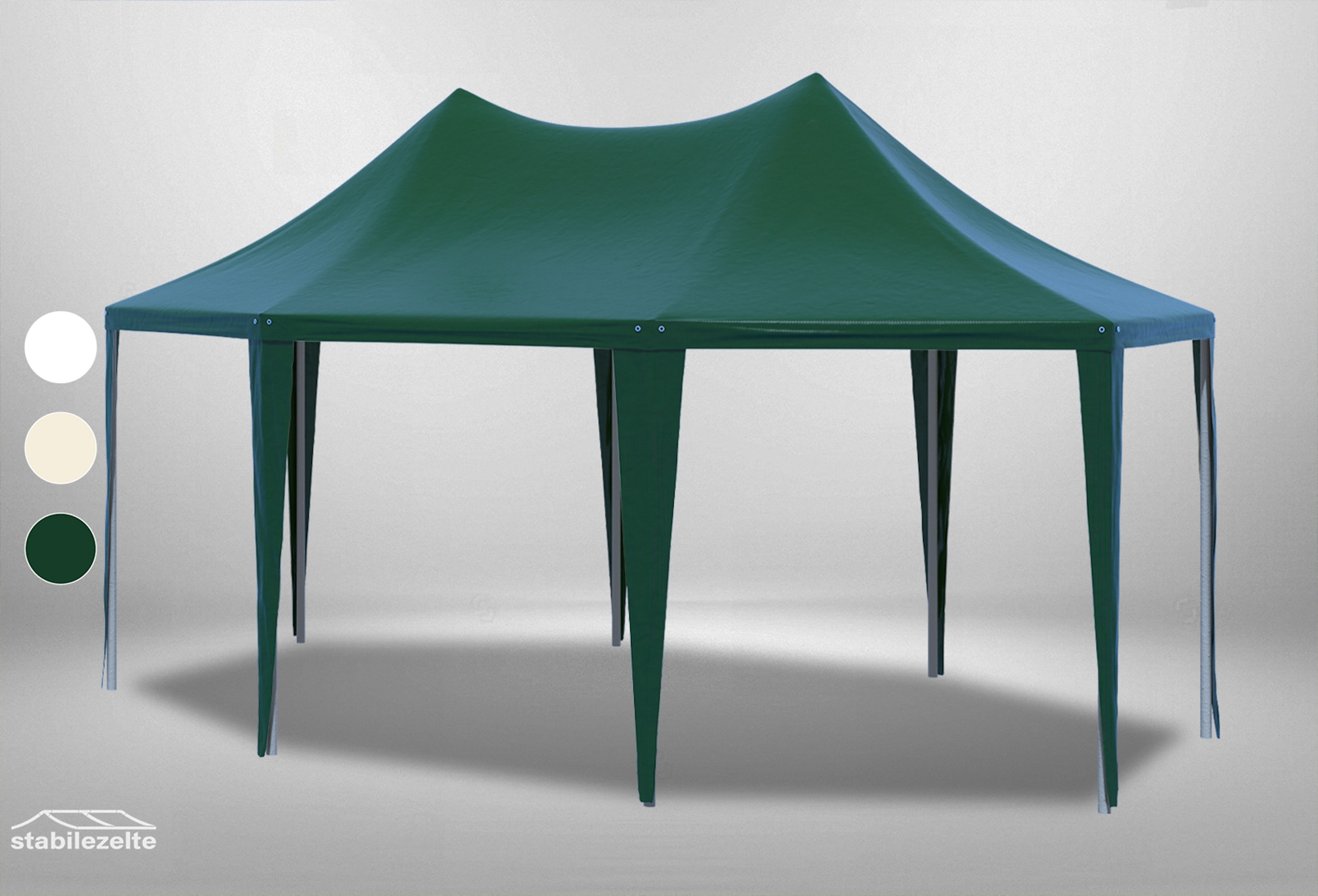 4x5.5 m Roof Tarpaulin Arabica PVC incl. Accessories Green
