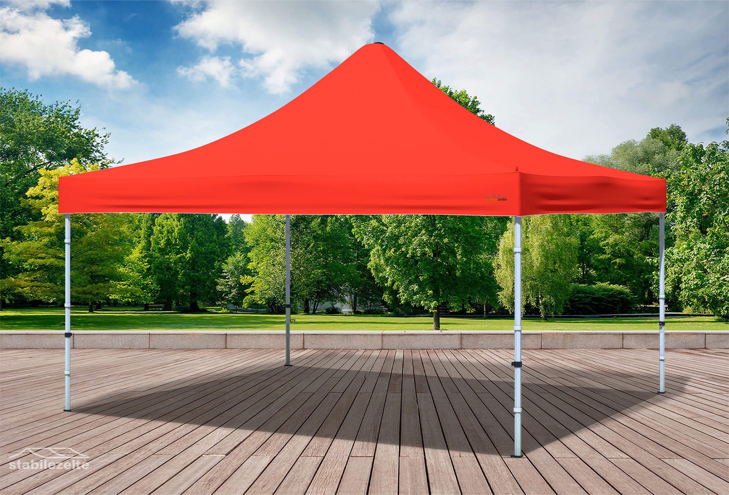 4x4 m Folding Tent Roof Tarpaulin Red
