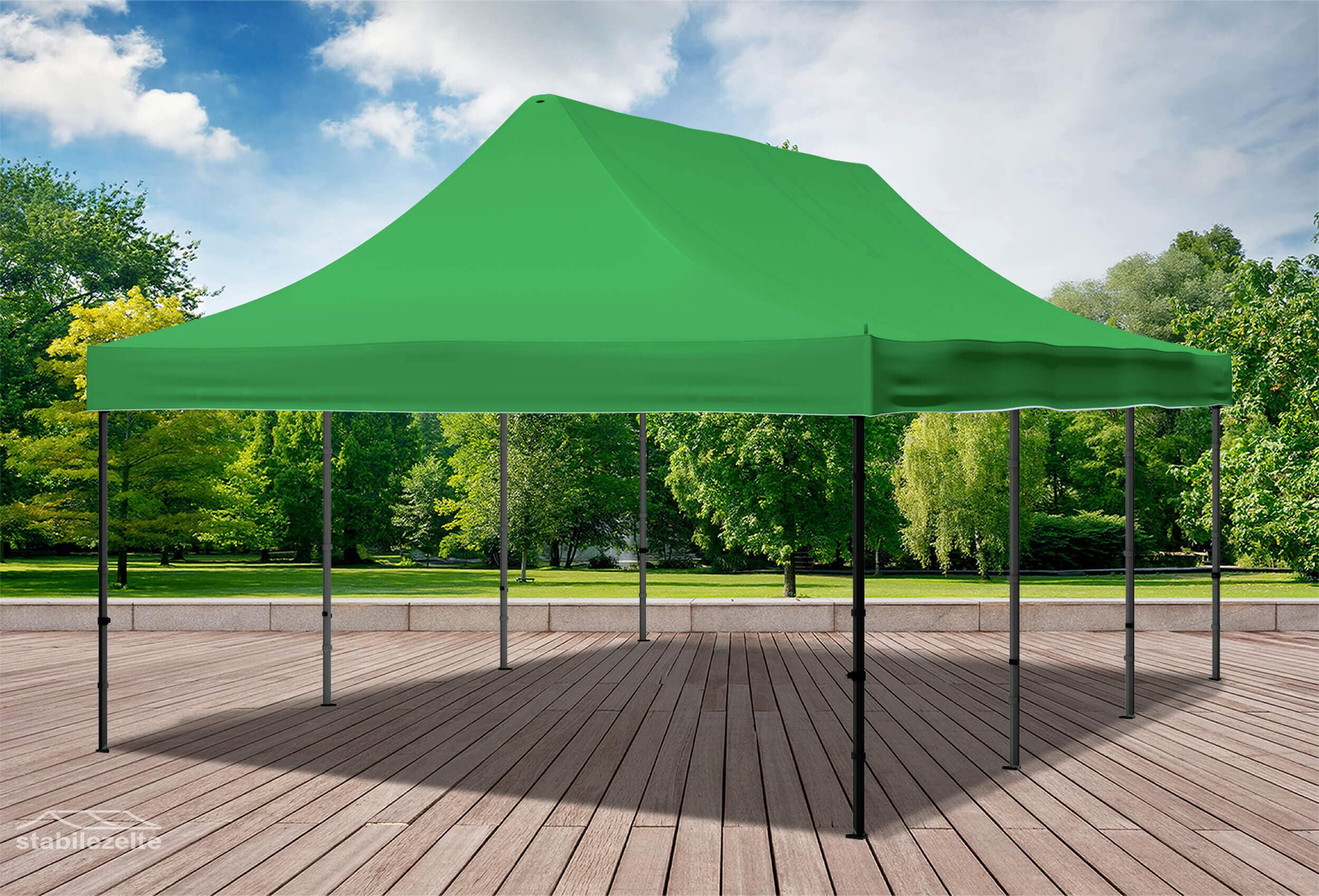 4x6 m Folding Tent Roof Tarpaulin Green