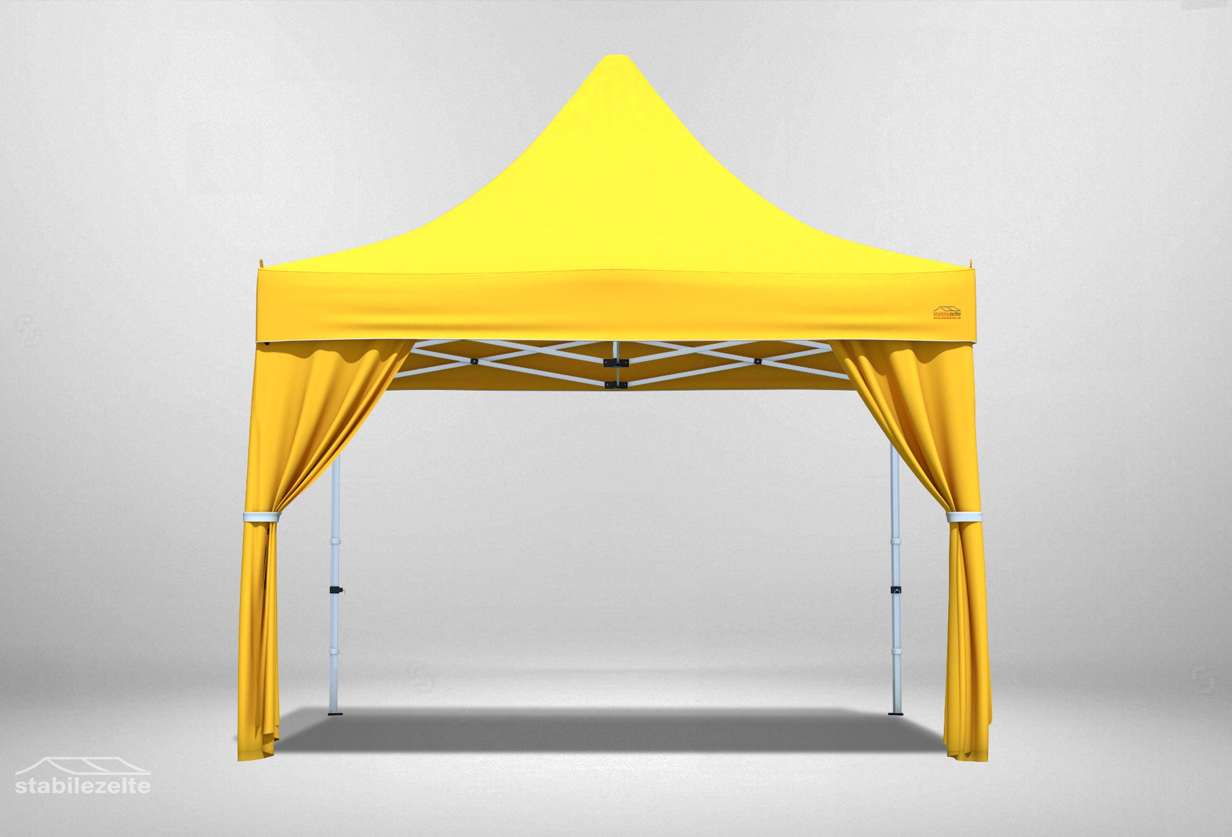 2 pieces Decorative scarf for folding Gazebos YELLOW