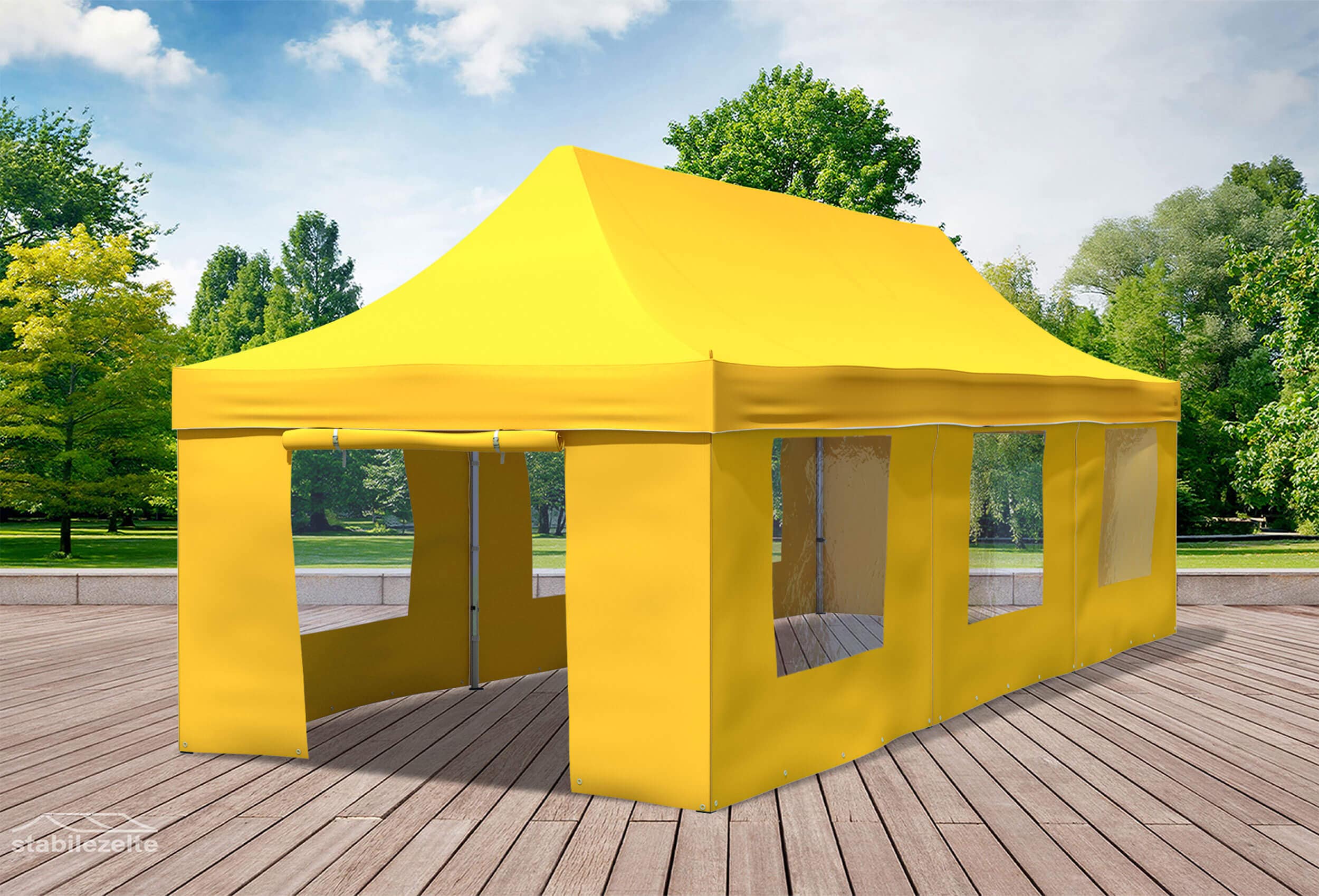 3x9 m Pop Up Gazebo, Yellow