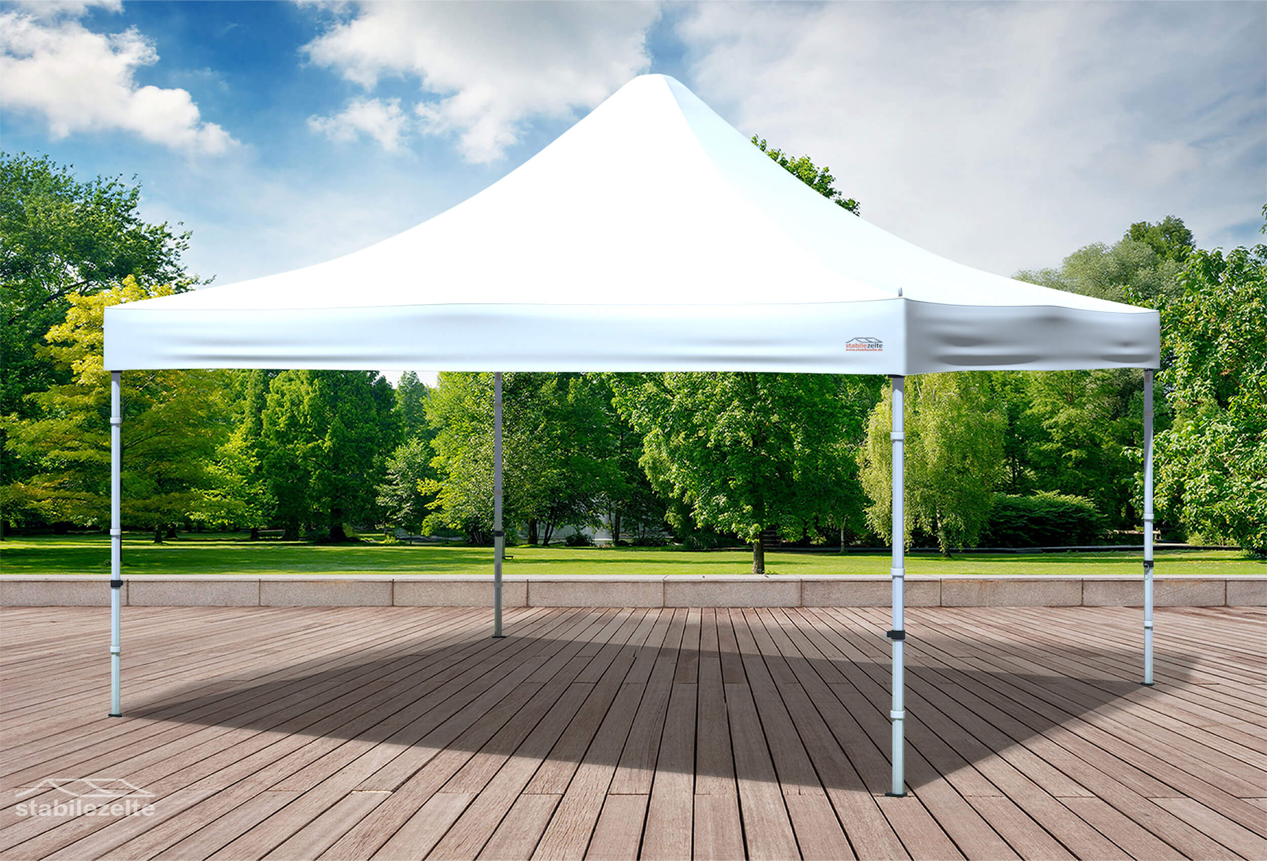 4x4 m Folding Tent Roof Tarpaulin White