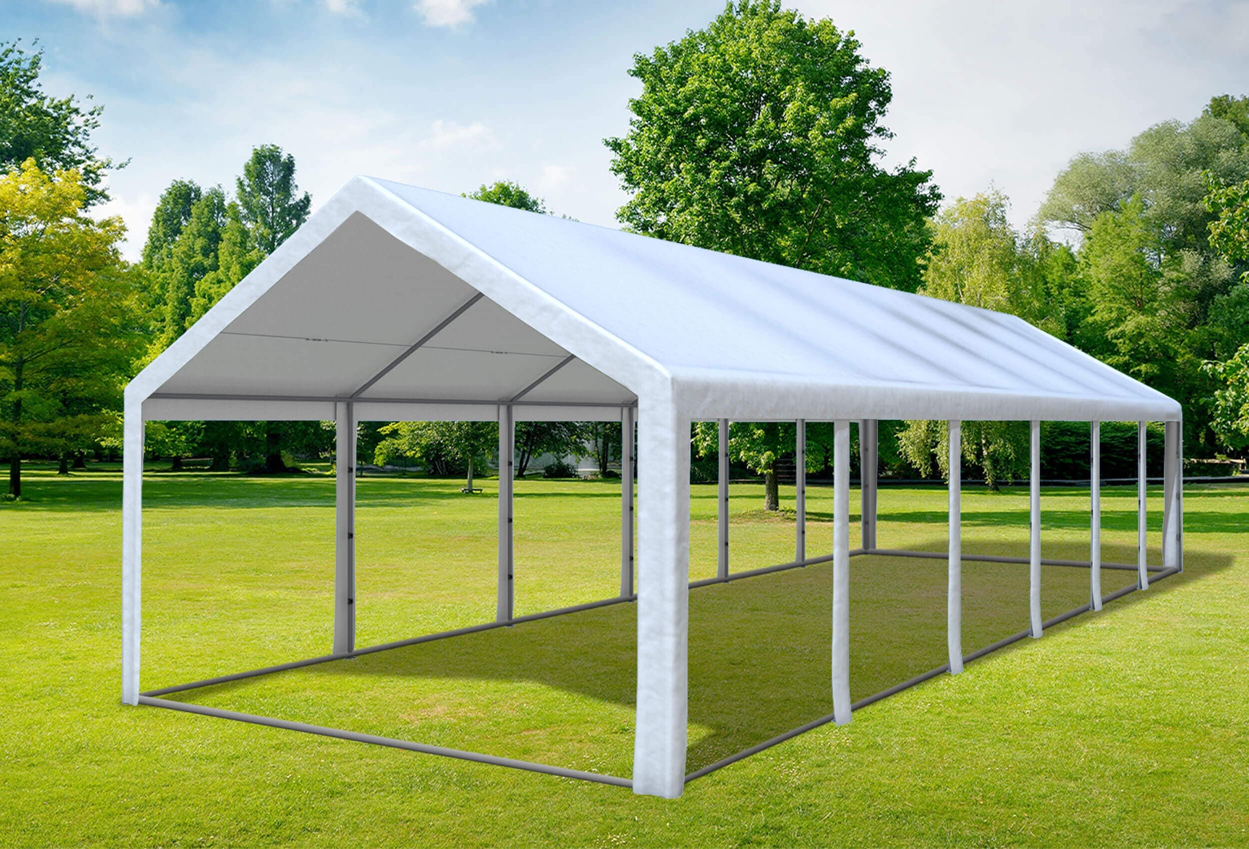 4x12 m Party tent / Marquee, PE White