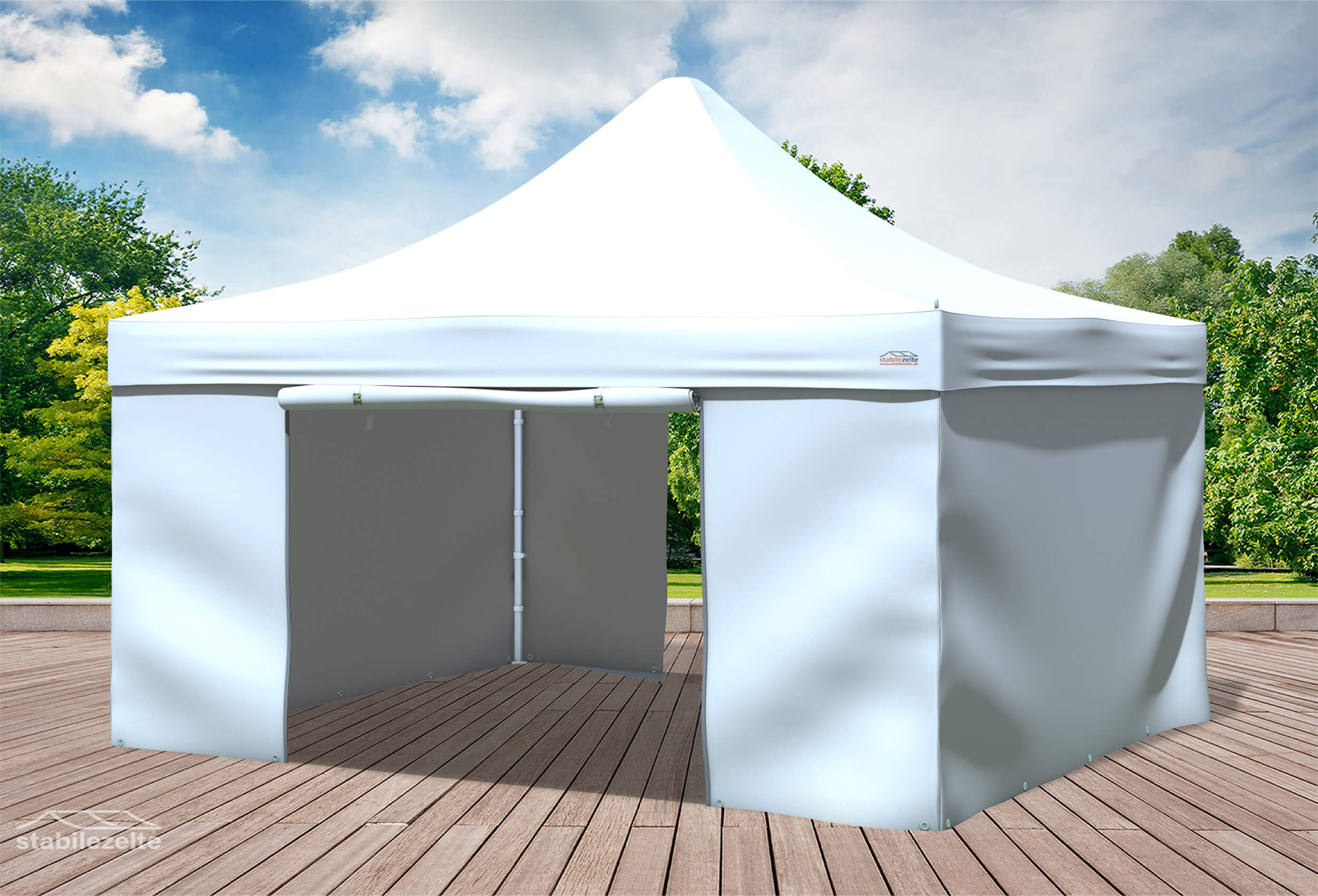 4x4 m Pop Up Gazebo, White