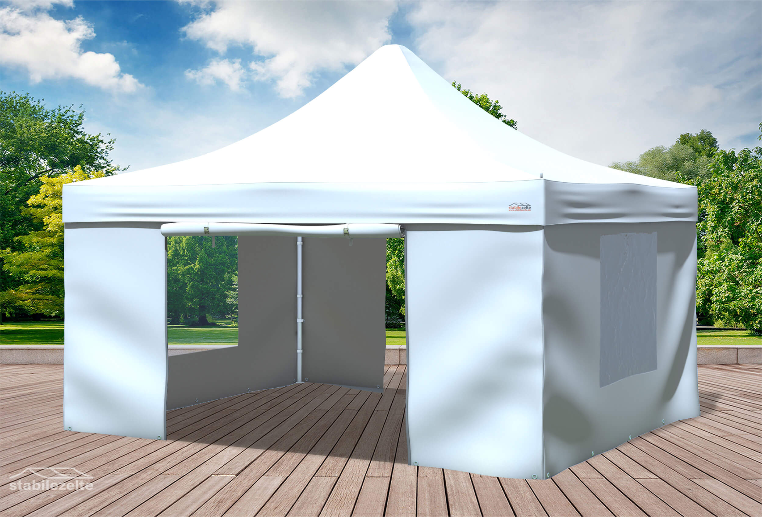 4x4 m Pop Up Gazebo, White