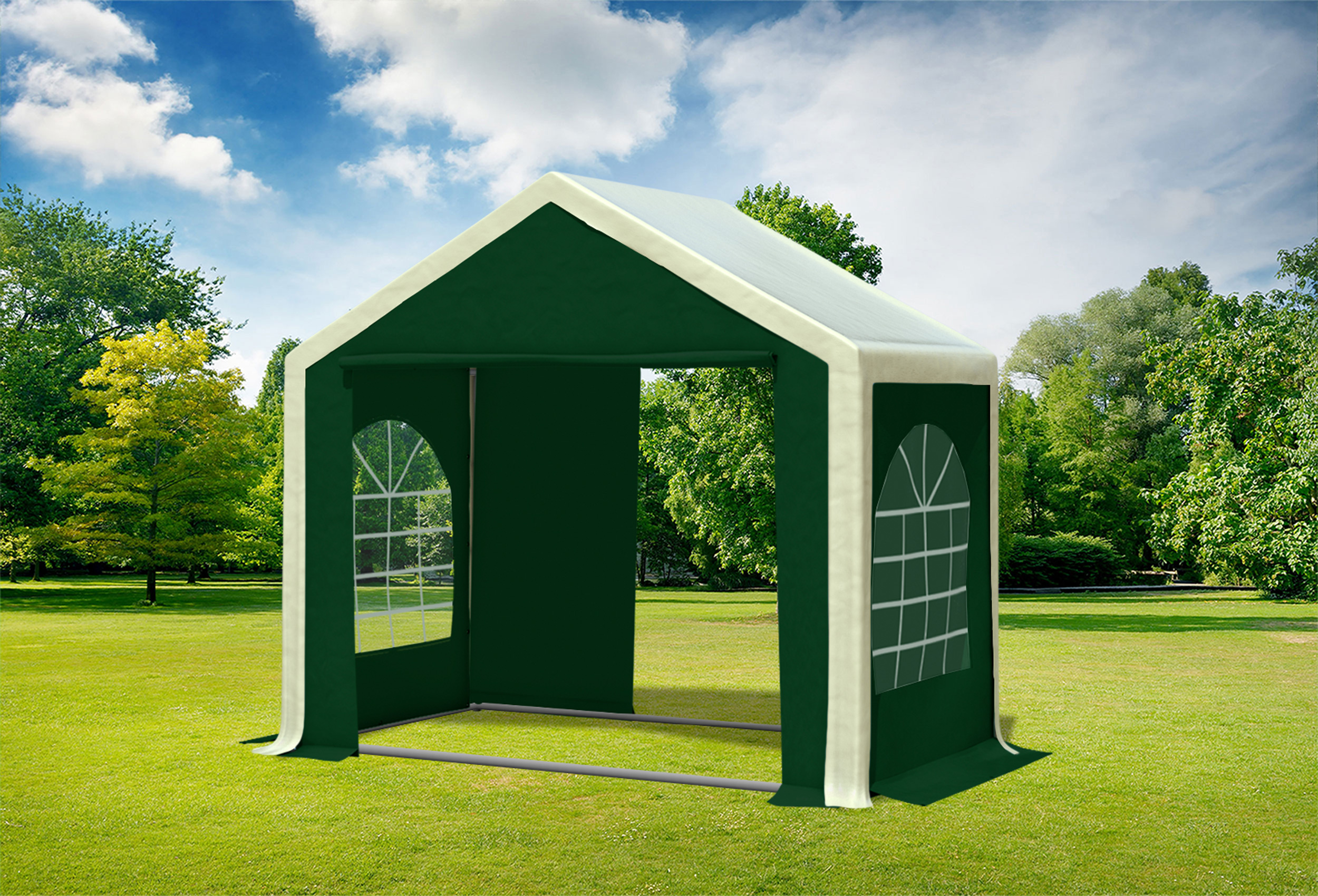 3x2 m Party tent / Marquee, PVC Beige Green