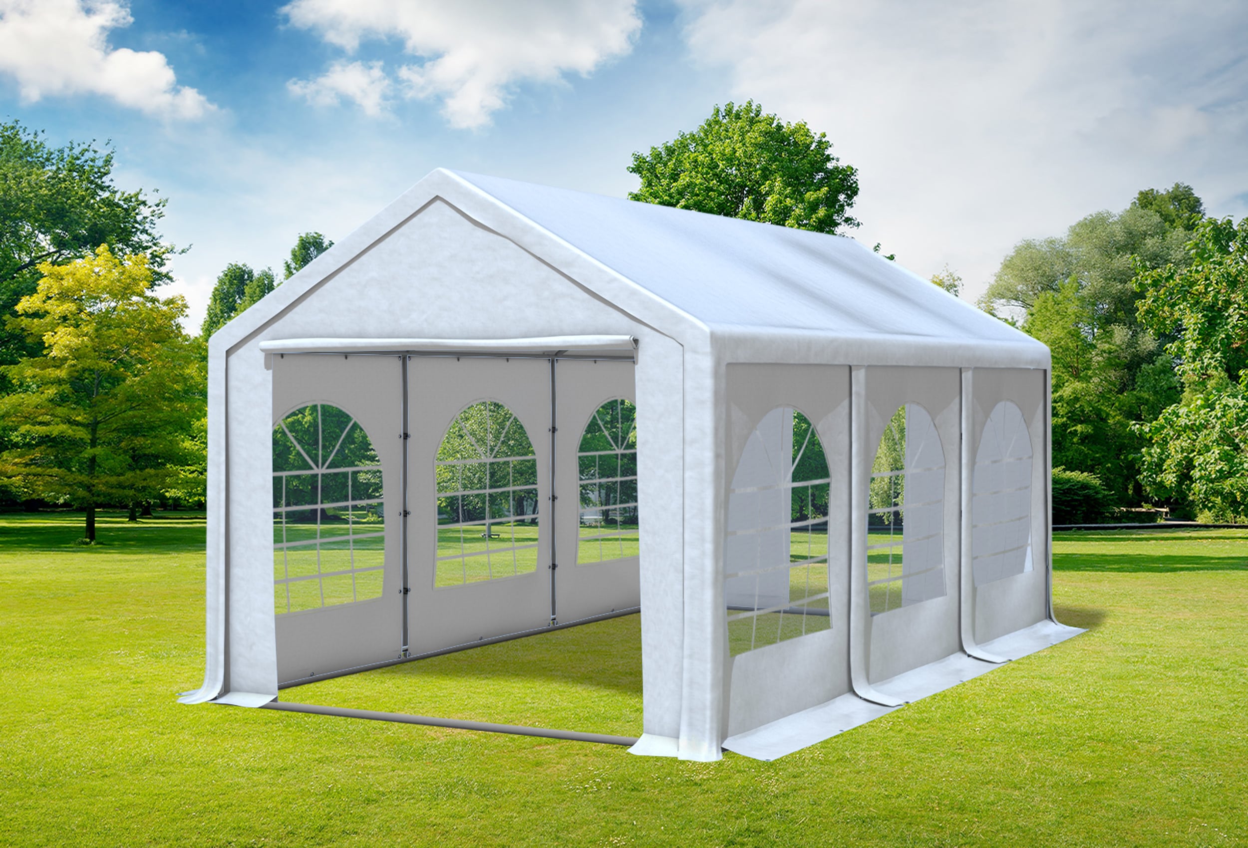 3x6 m Party tent / Marquee, PVC White