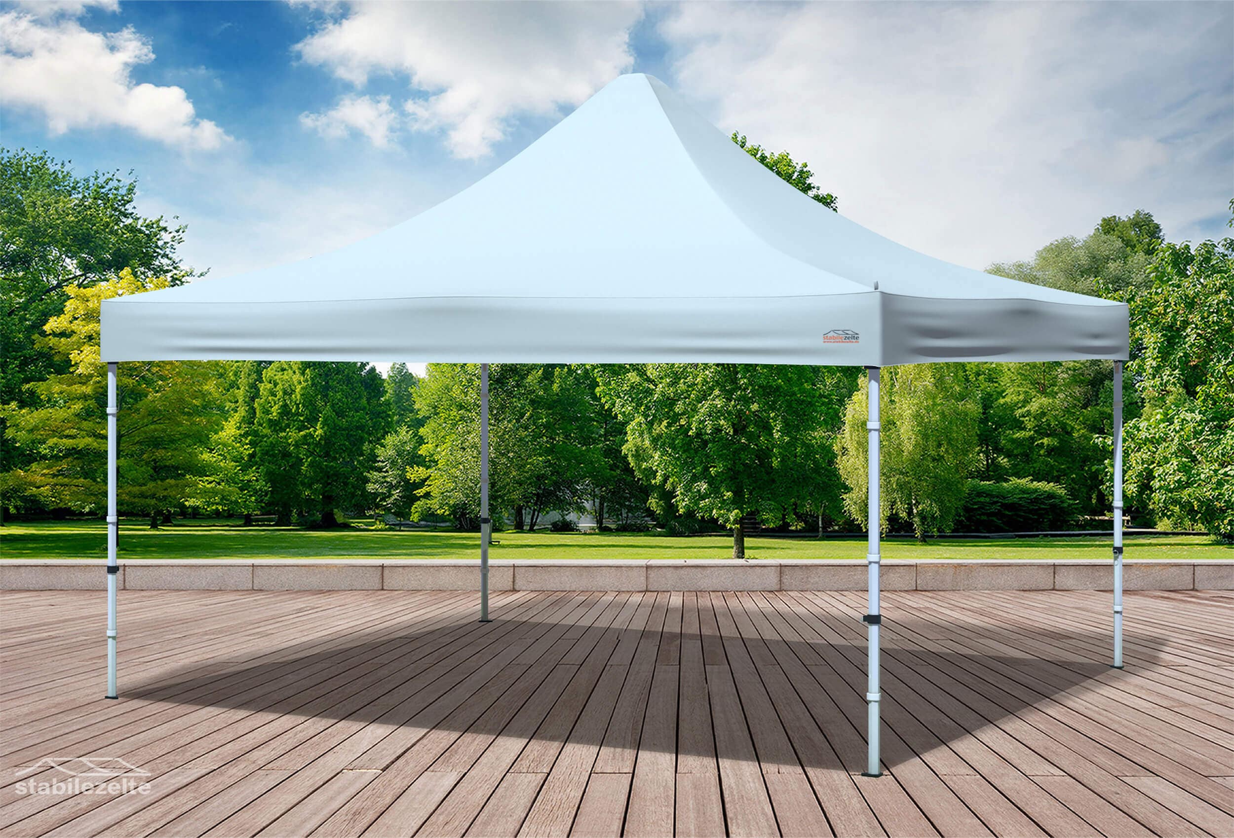 4x4 m Folding Tent Roof Tarpaulin Grey