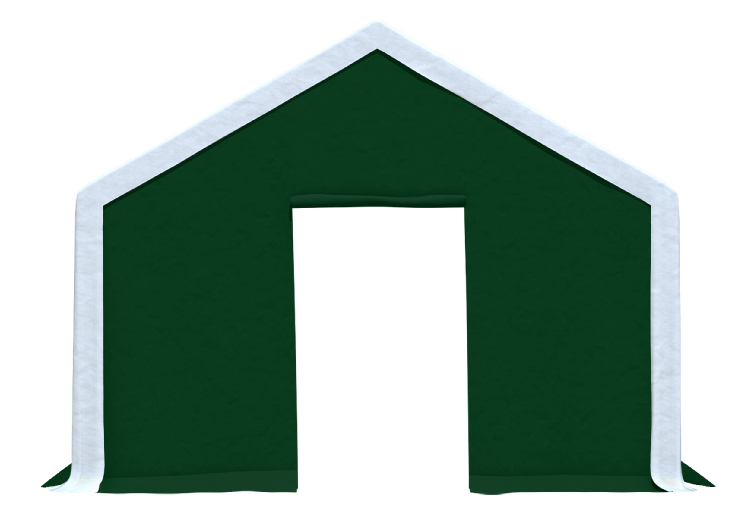 Modular Pro 4m PVC gable end with SMALL DOOR (single) Green
