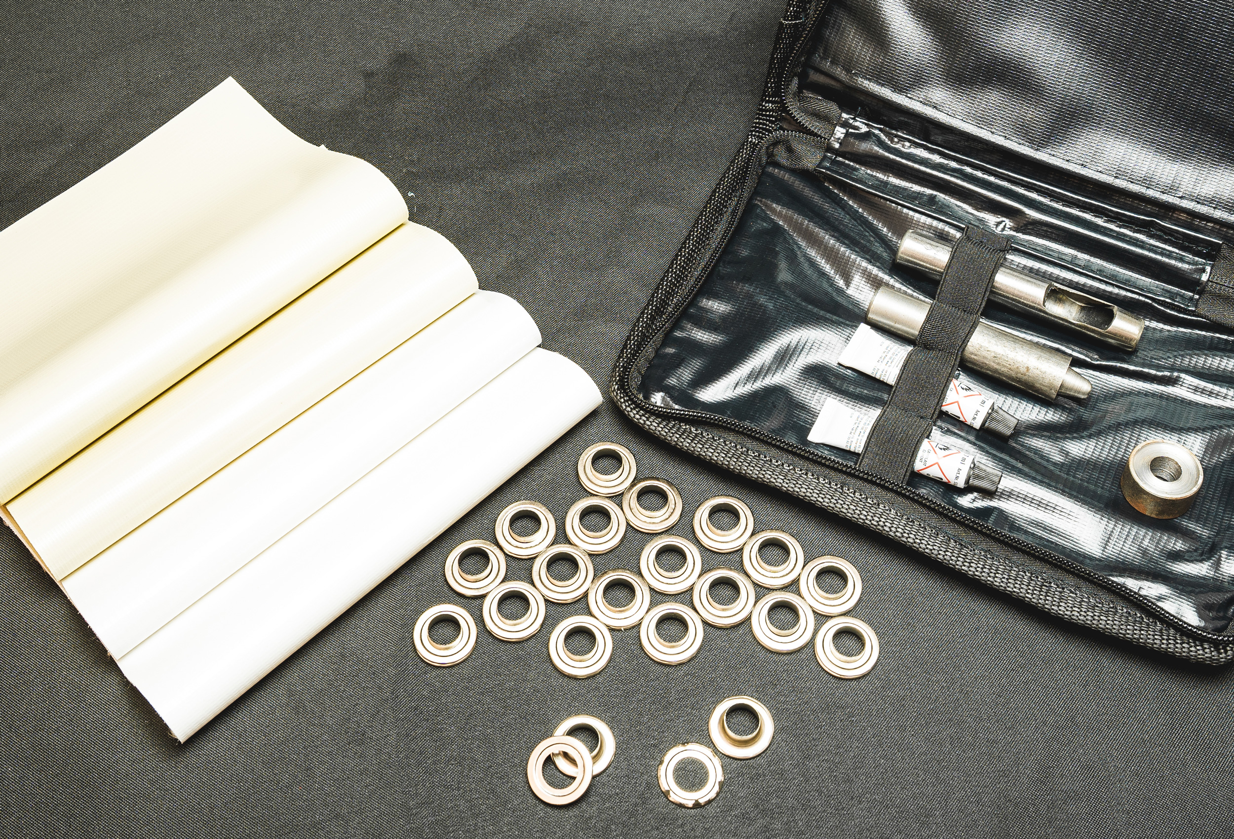 Repair Kit for PVC Tents, White Beige