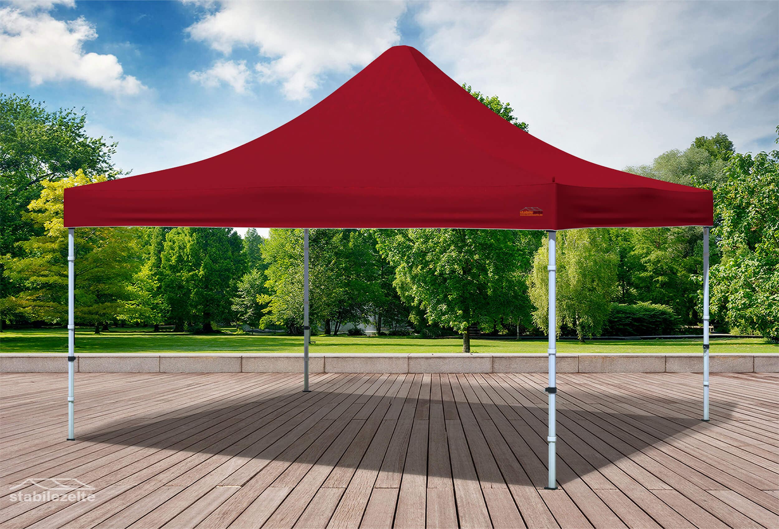 4x4 m Folding Tent Roof Tarpaulin Bordeaux