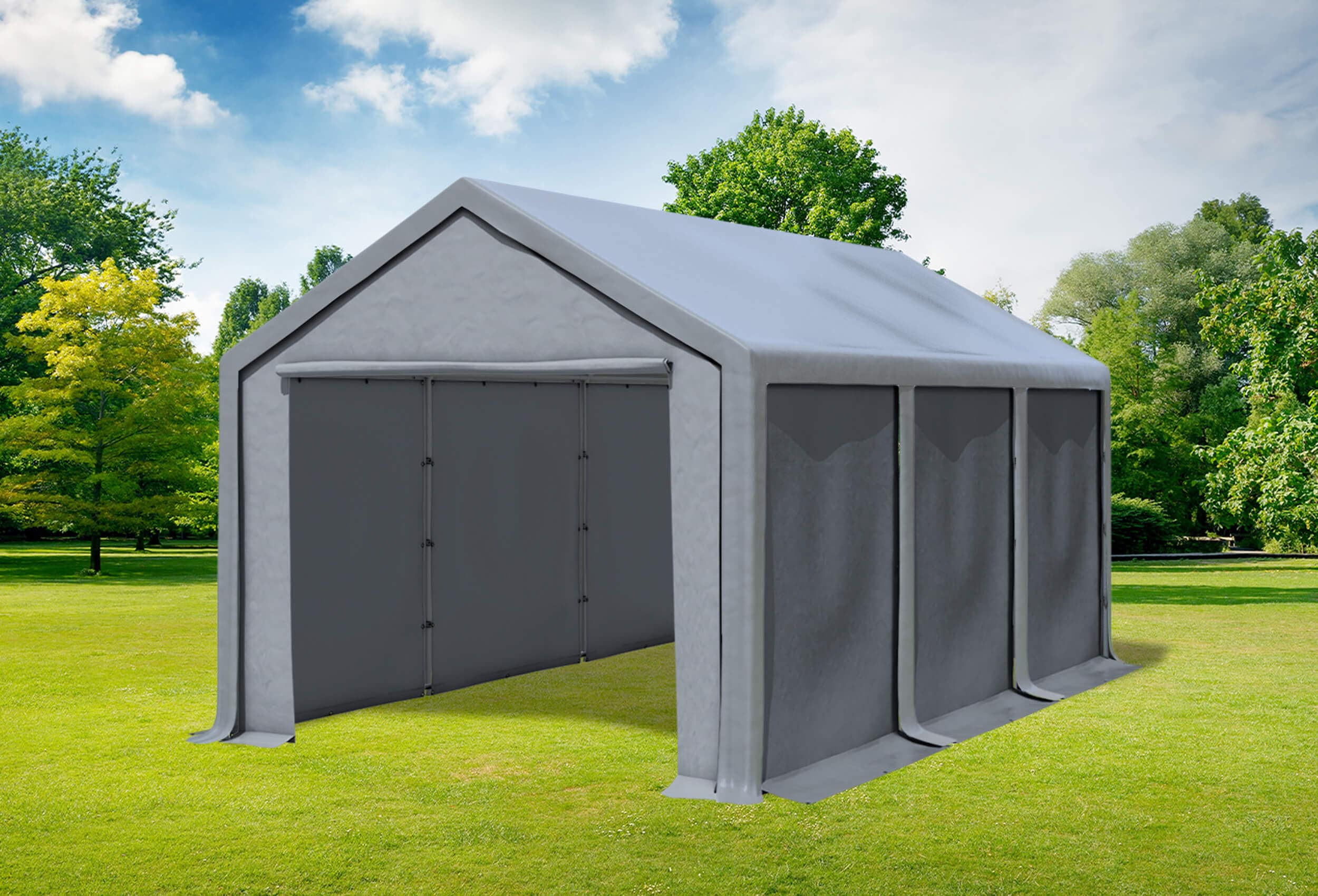 3x6 m Party tent / Marquee, PVC Grey
