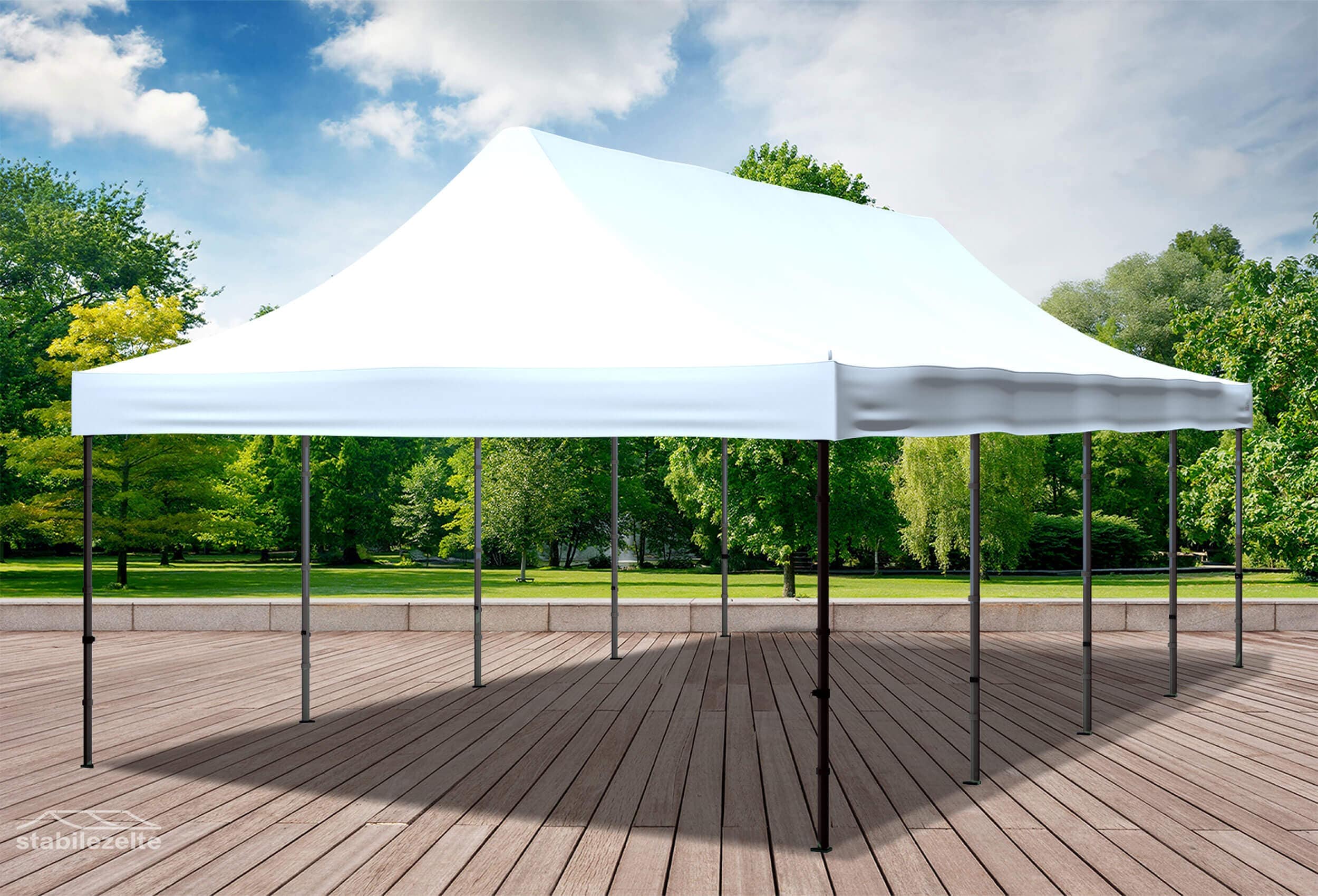 4x8 m Folding Tent Roof Tarpaulin White