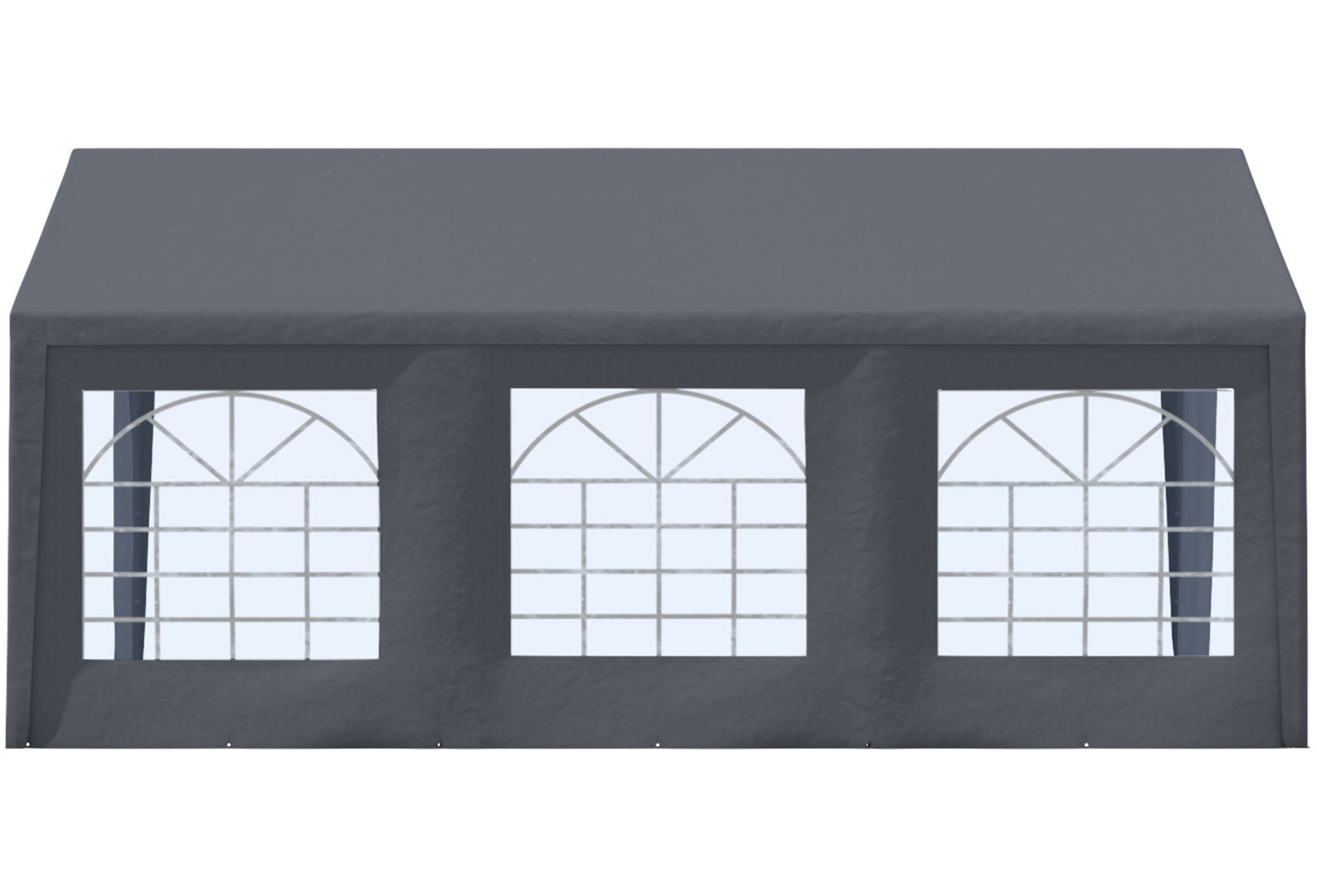 Classic Pro PE side panel with window 6 metres GREY