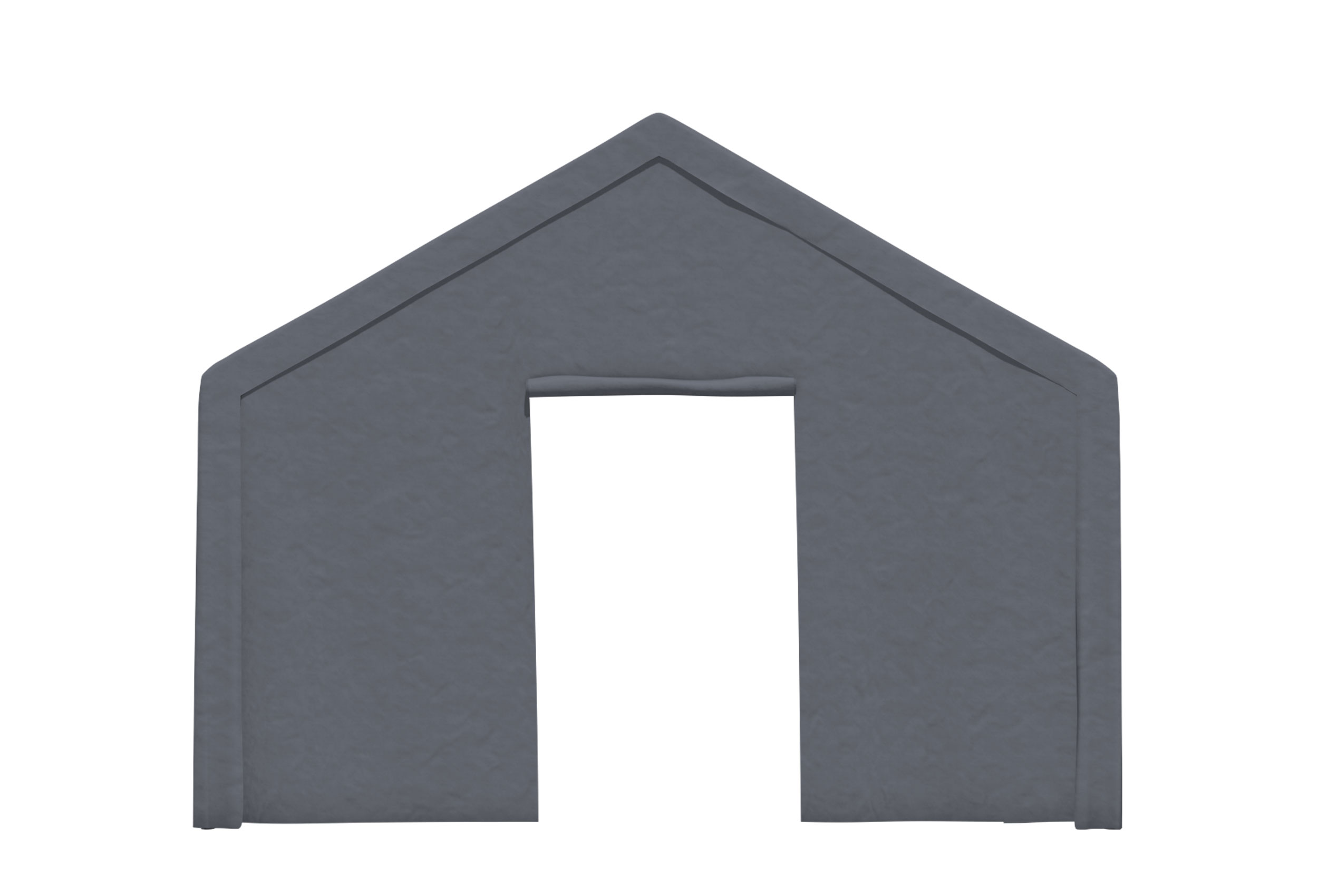 Classic Pro PE 4m gable section with SMALL DOOR Grey (single)
