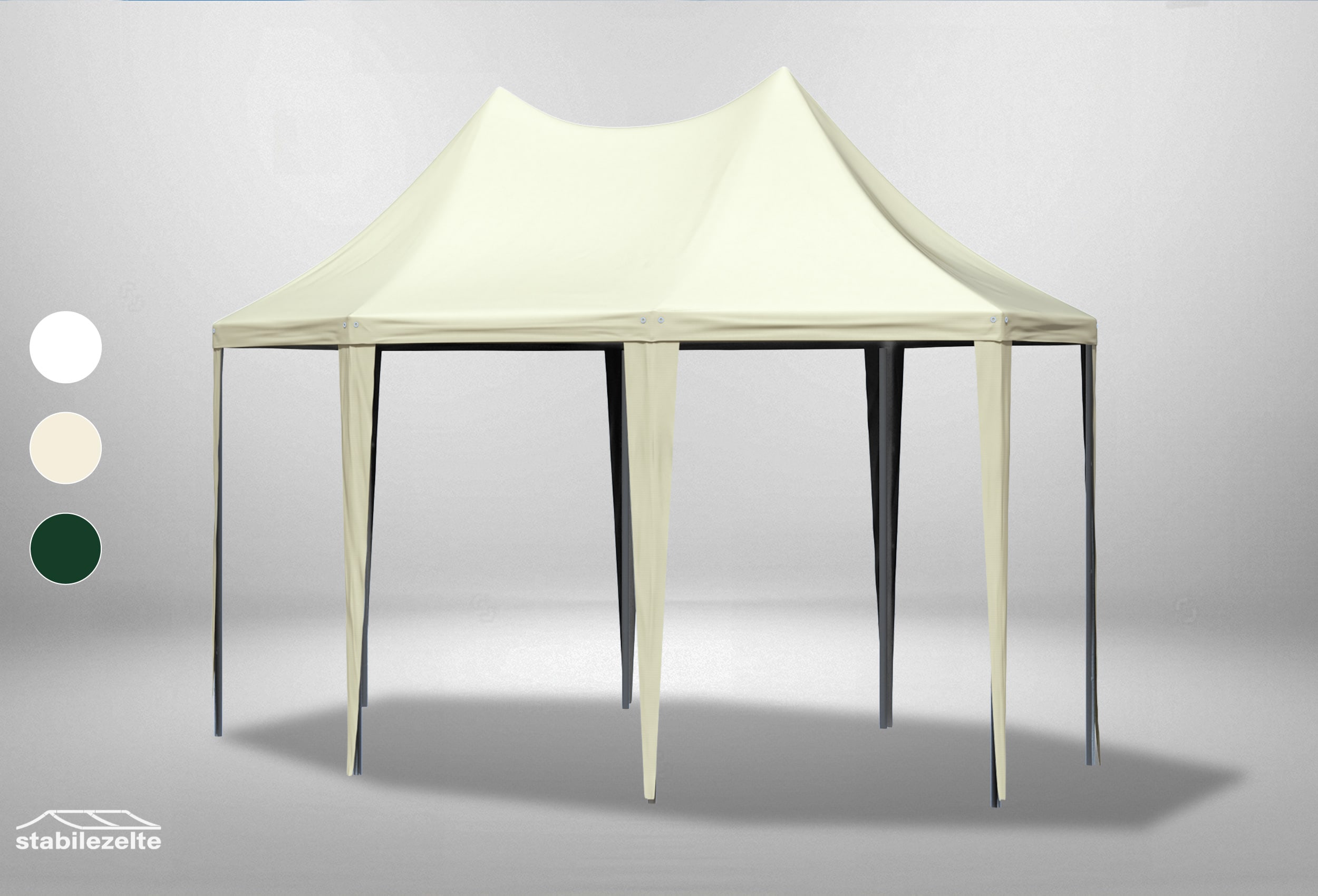 3x4.1 m Roof Tarpaulin Arabica PVC incl. Accessories Beige