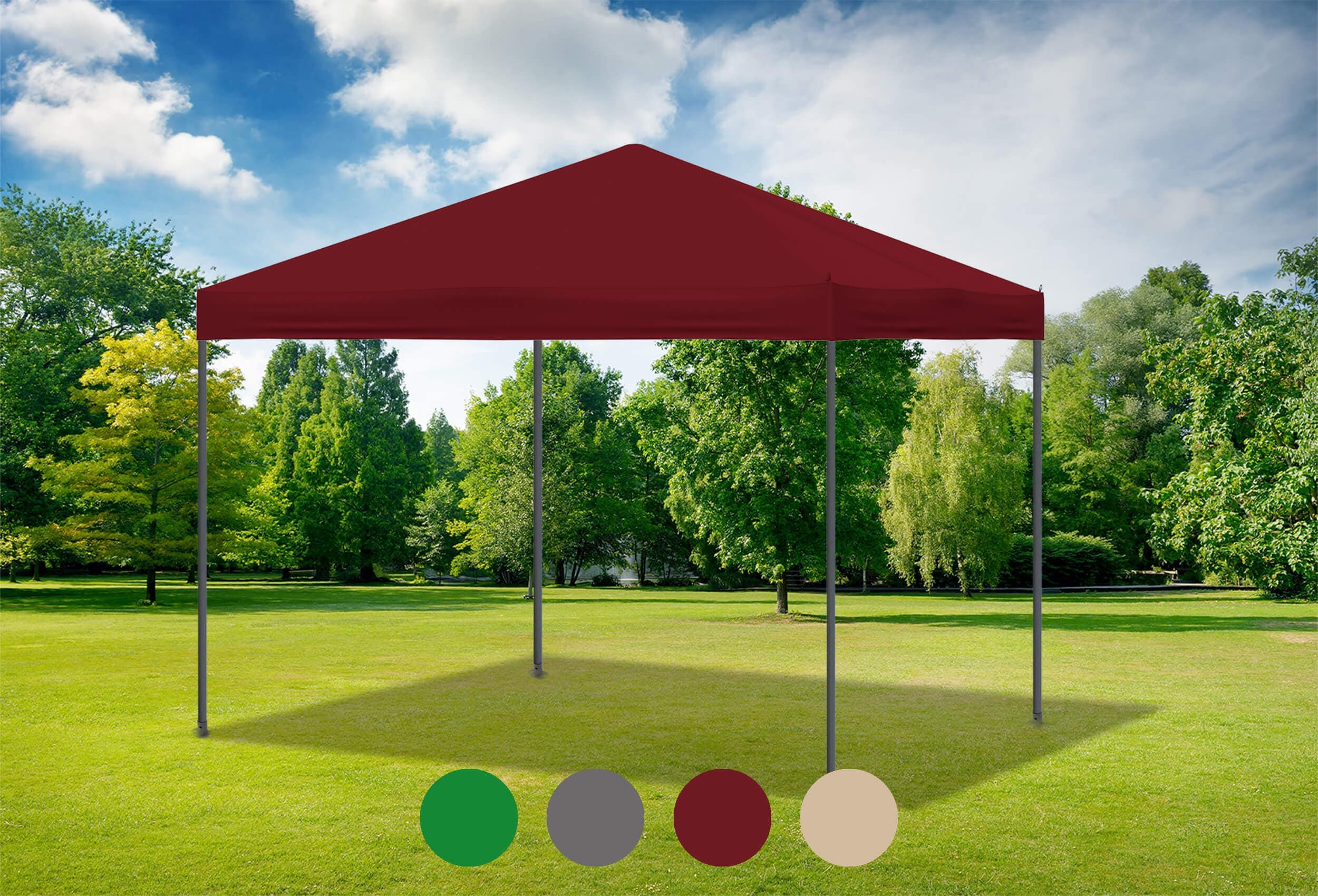 3x3 m Roof Tarpaulin Sahara Bordeaux