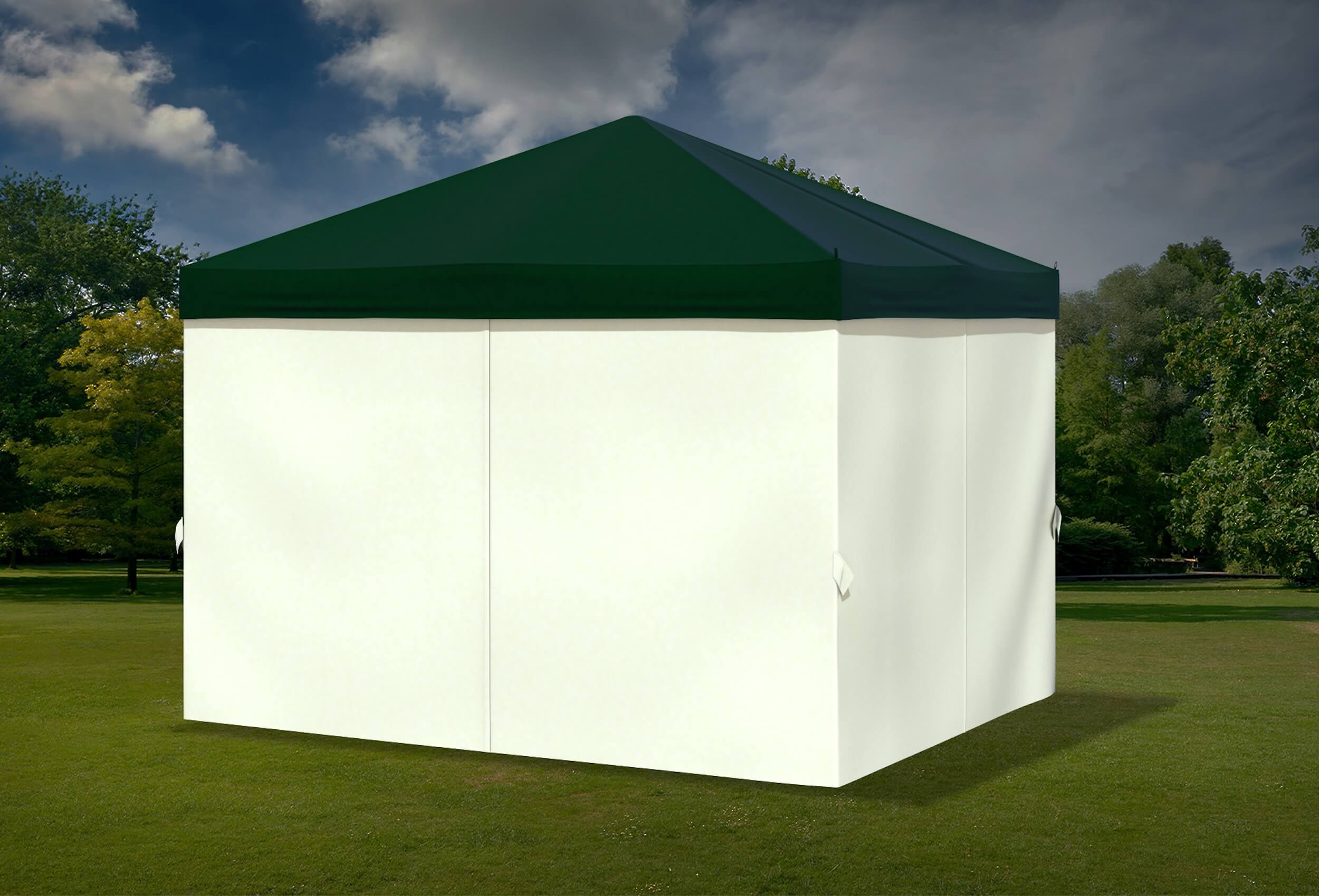 Seitenteile für einen Gartenpavillon Sahara 3 x 3m in geschlossenem Zustand