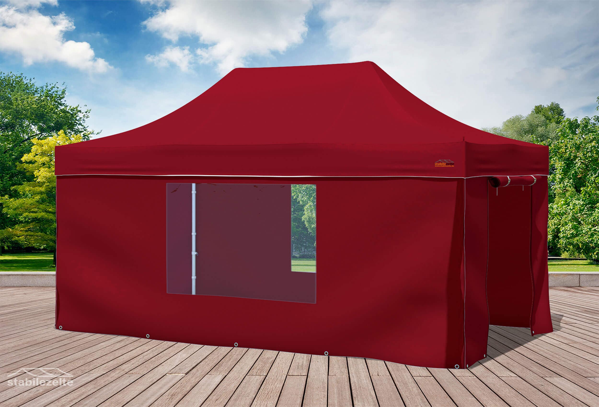 3x4.5 m Pop Up Gazebo, Bordeaux