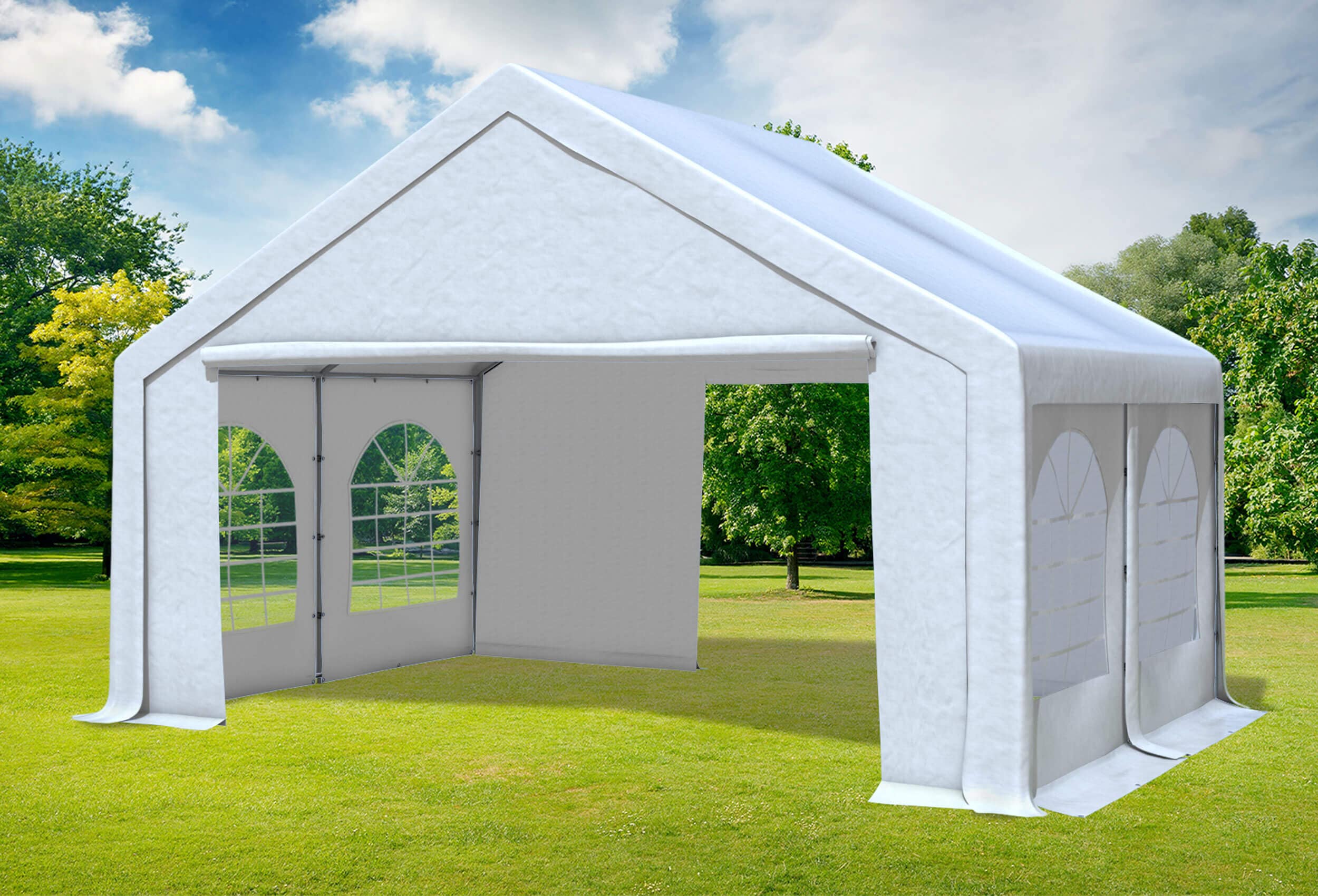 5x4 m Party tent / Marquee, PVC White