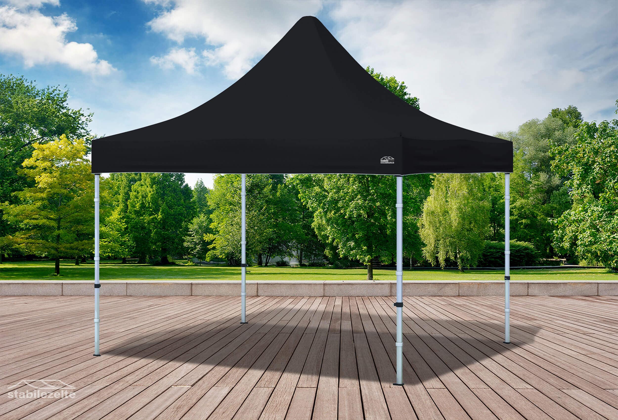 3x3 m Folding Tent Roof Tarpaulin Black