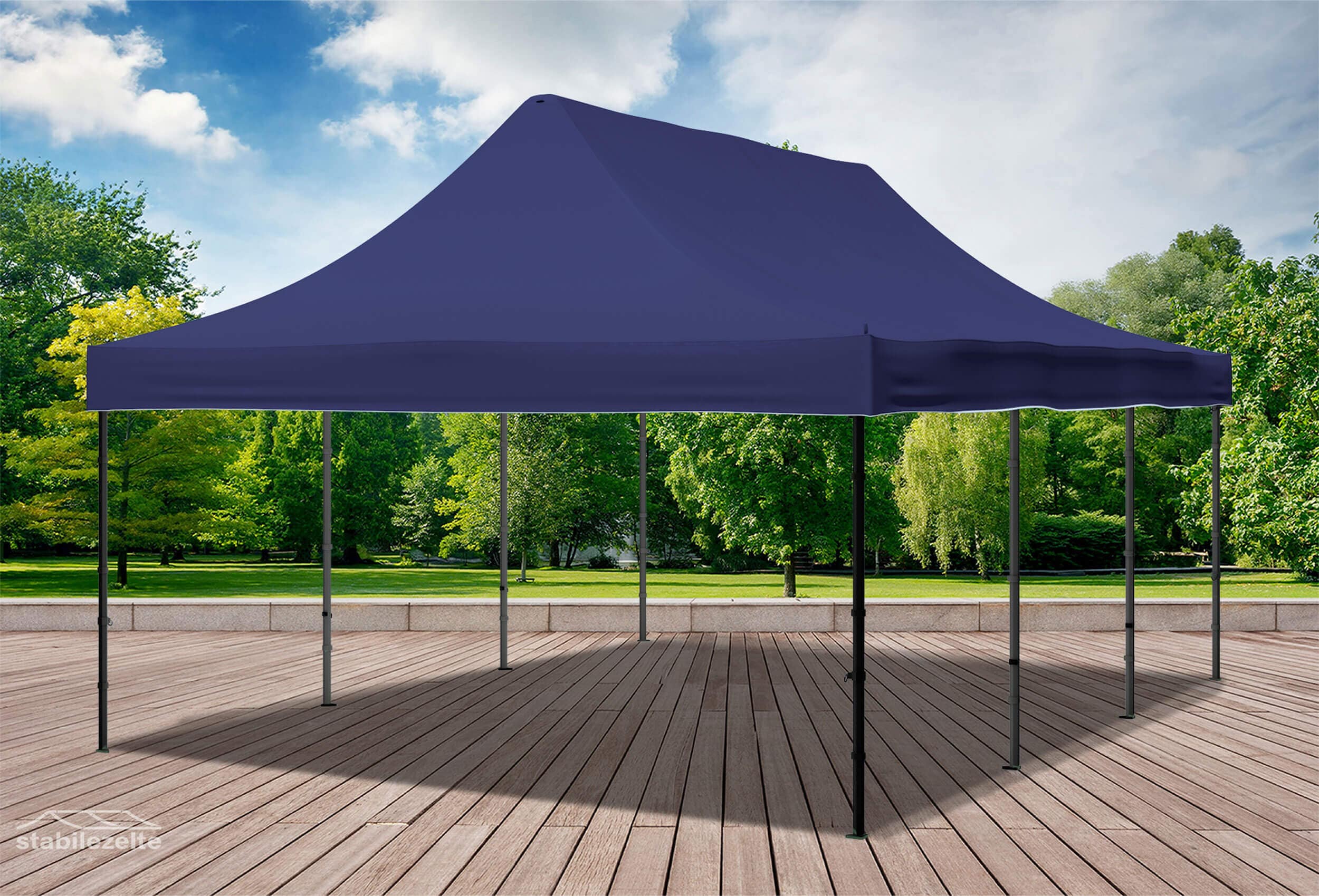 4x6 m Pop Up Gazebo, Blue