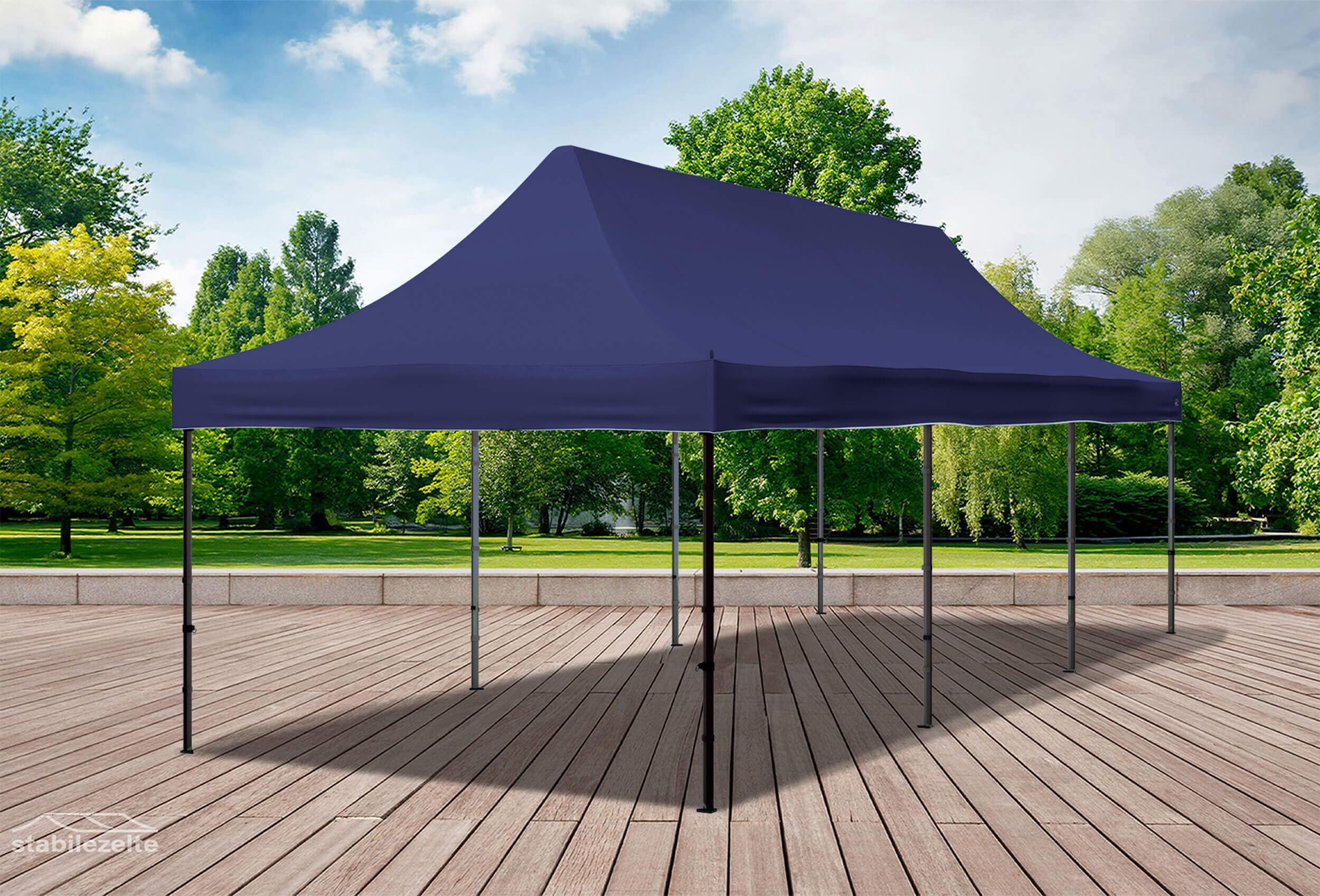 3x9 m Folding Tent Roof Tarpaulin Blue
