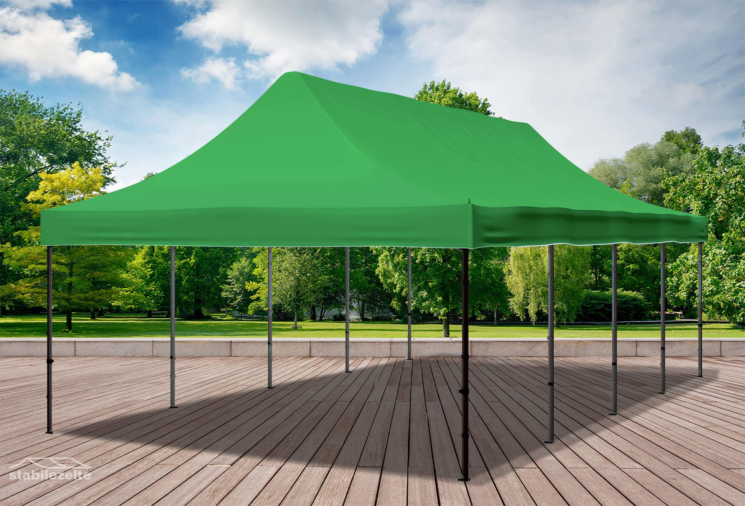 4x8 m Folding Tent Roof Tarpaulin Green
