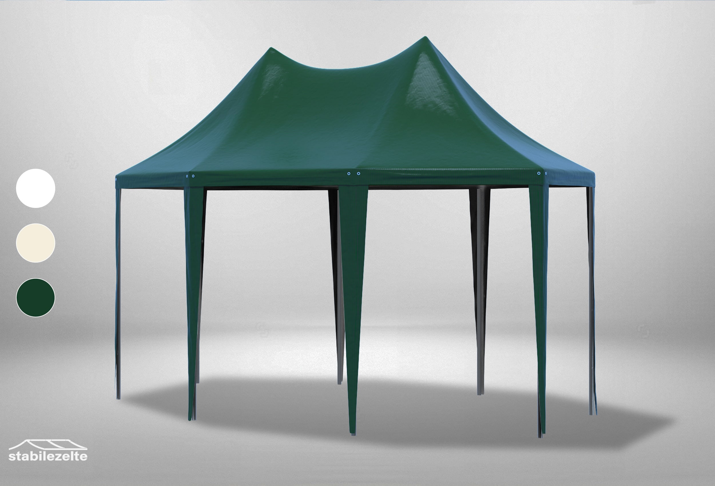 3x4.1 m Roof Tarpaulin Arabica PVC incl. Accessories Green