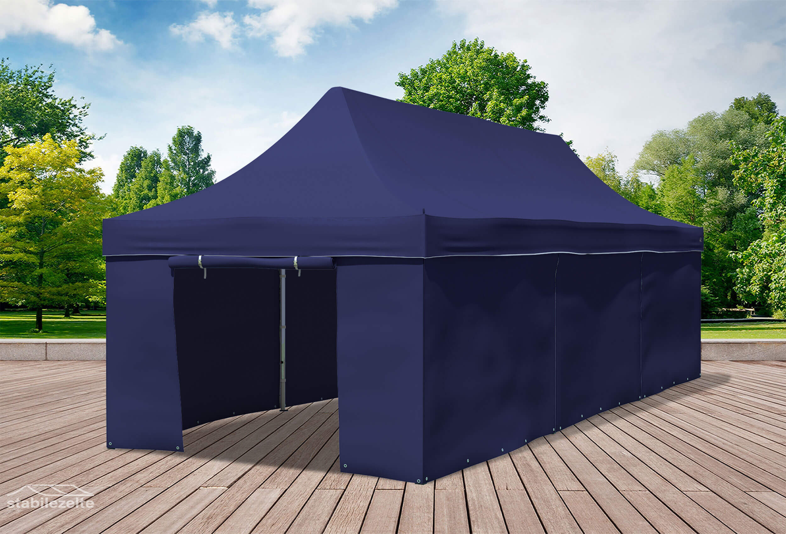 3x9 m Pop Up Gazebo, Blue