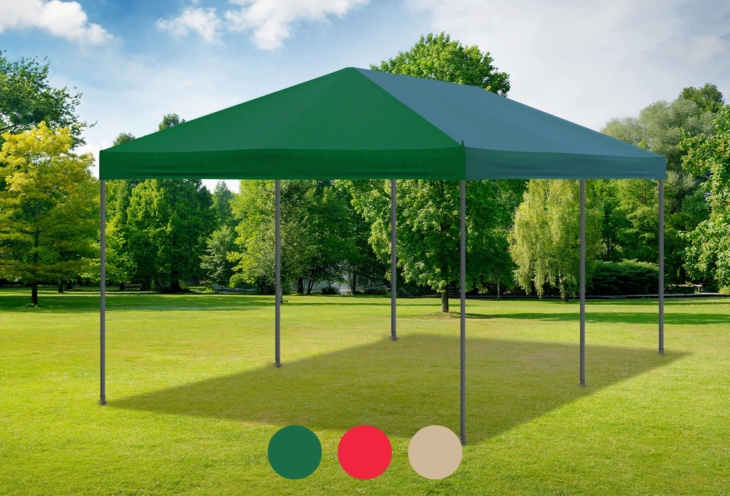 3x6 m Roof Tarpaulin Sahara PVC Green