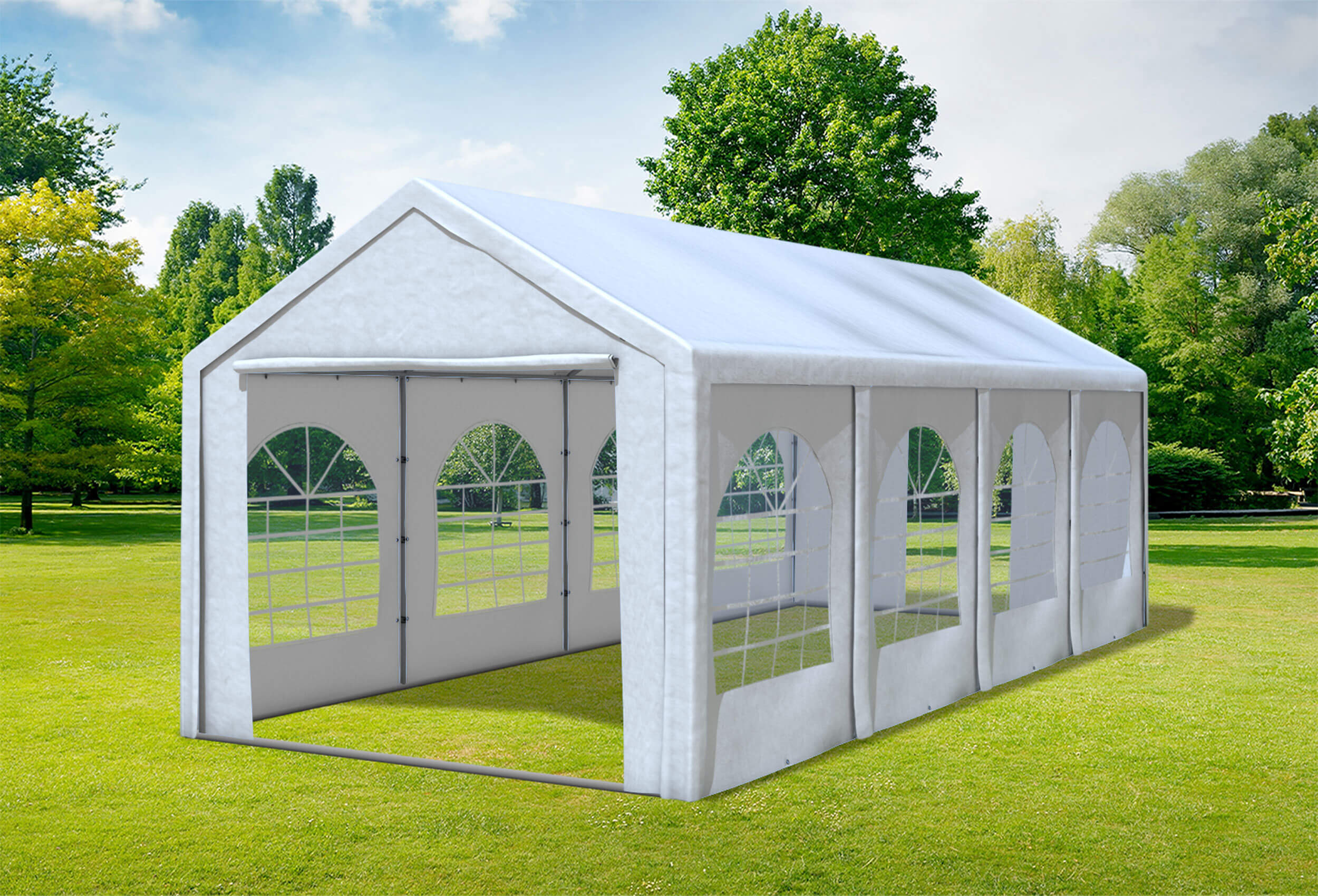 3x8 m Party tent / Marquee, PE White