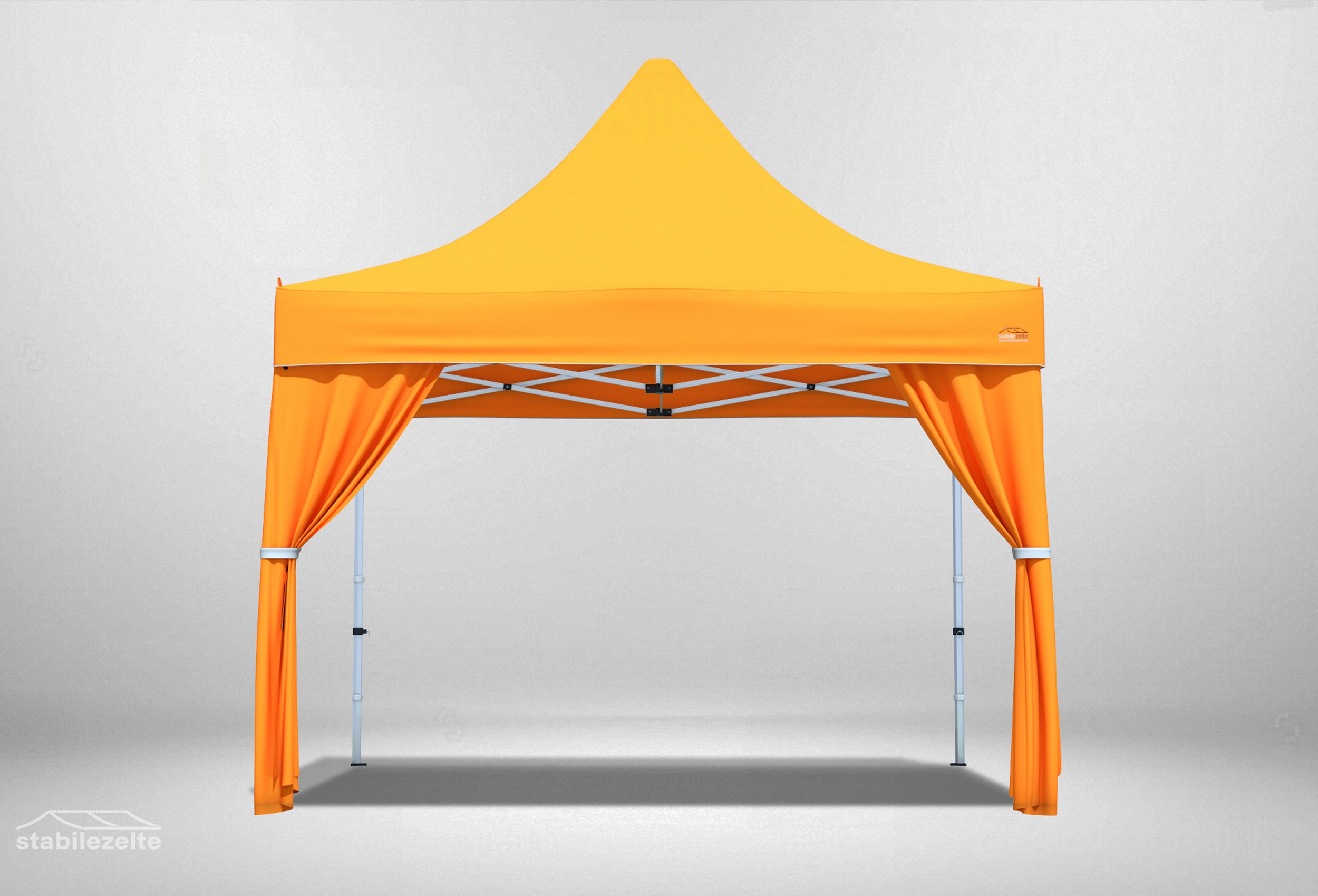 2 pieces Decorative scarf for folding Gazebos ORANGE