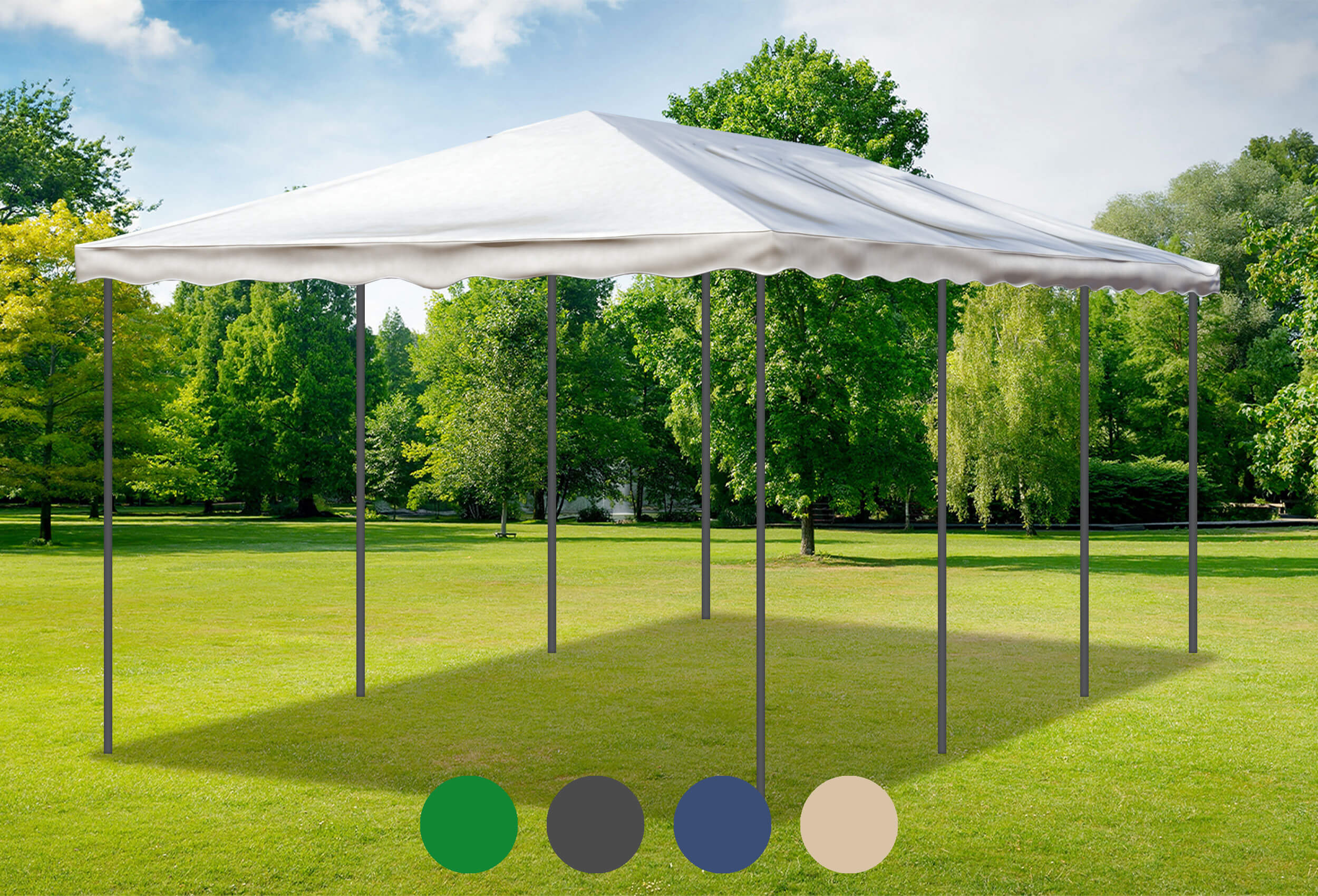 Braunes Ersatzdach für die Deluxe Serie 3m x 6m