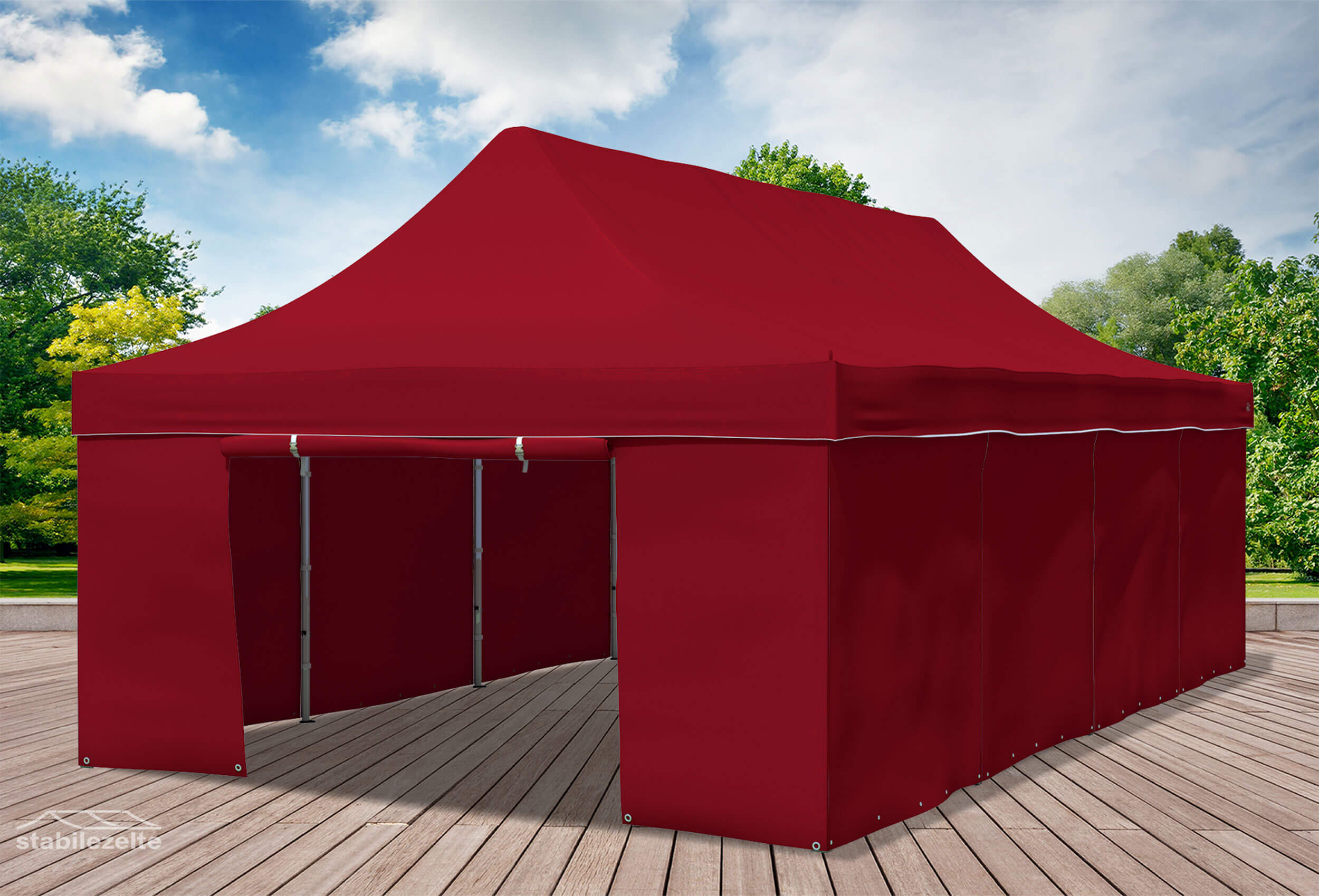 4x8 m Pop Up Gazebo, Bordeaux