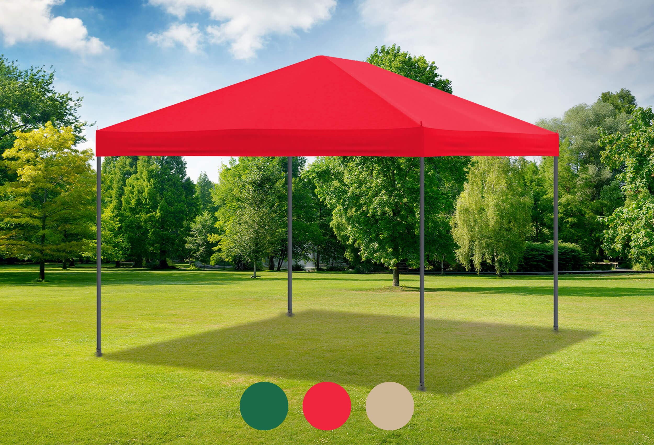 3x4 m Roof Tarpaulin Sahara PVC Red