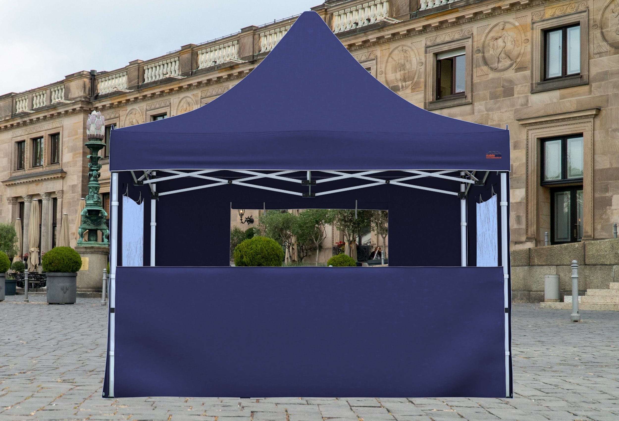 Folding tent half-wall SET 3 metres PROF. PLUS+ BLUE