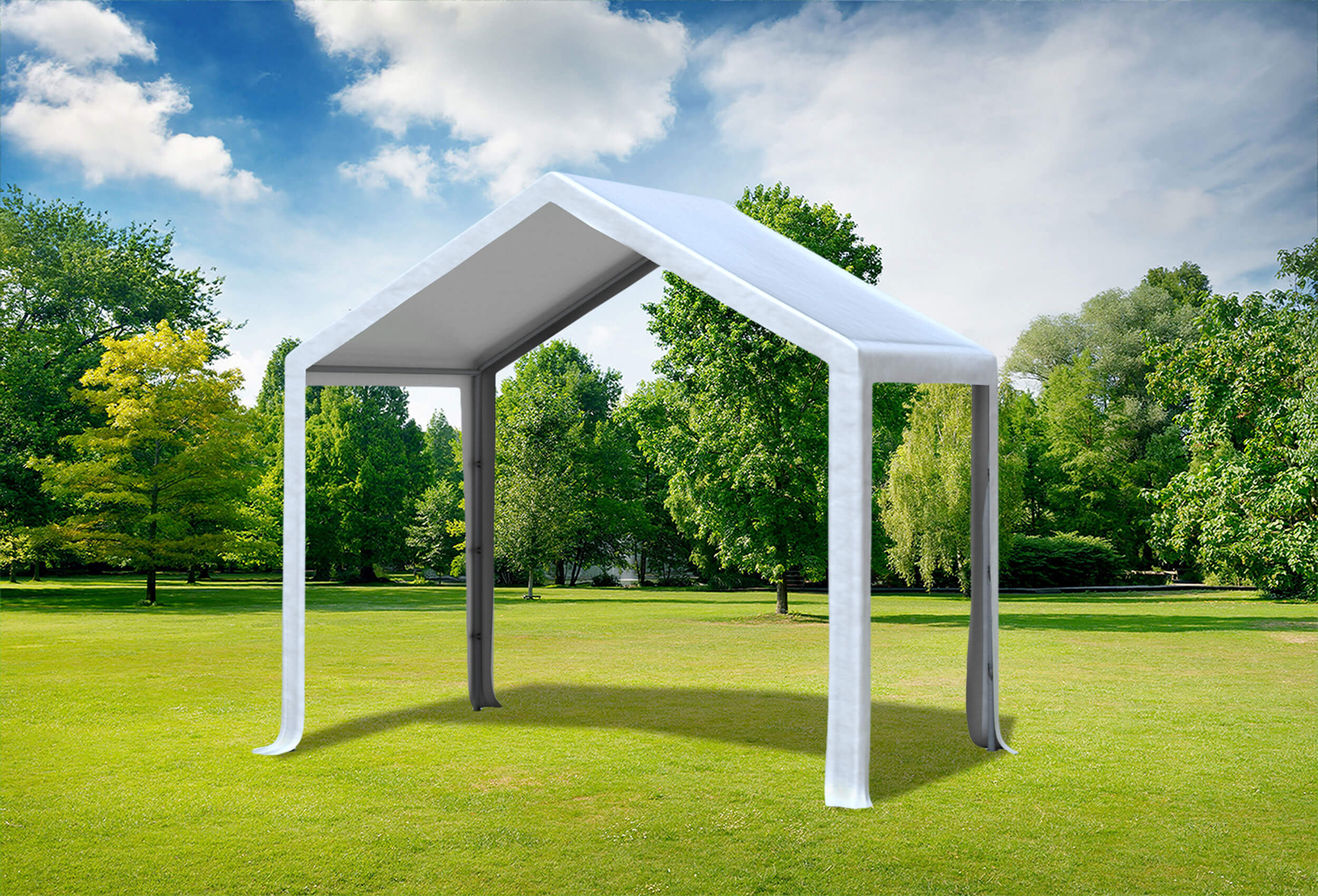 3x2 m PVC Roof Tarpaulin incl. Accessories White