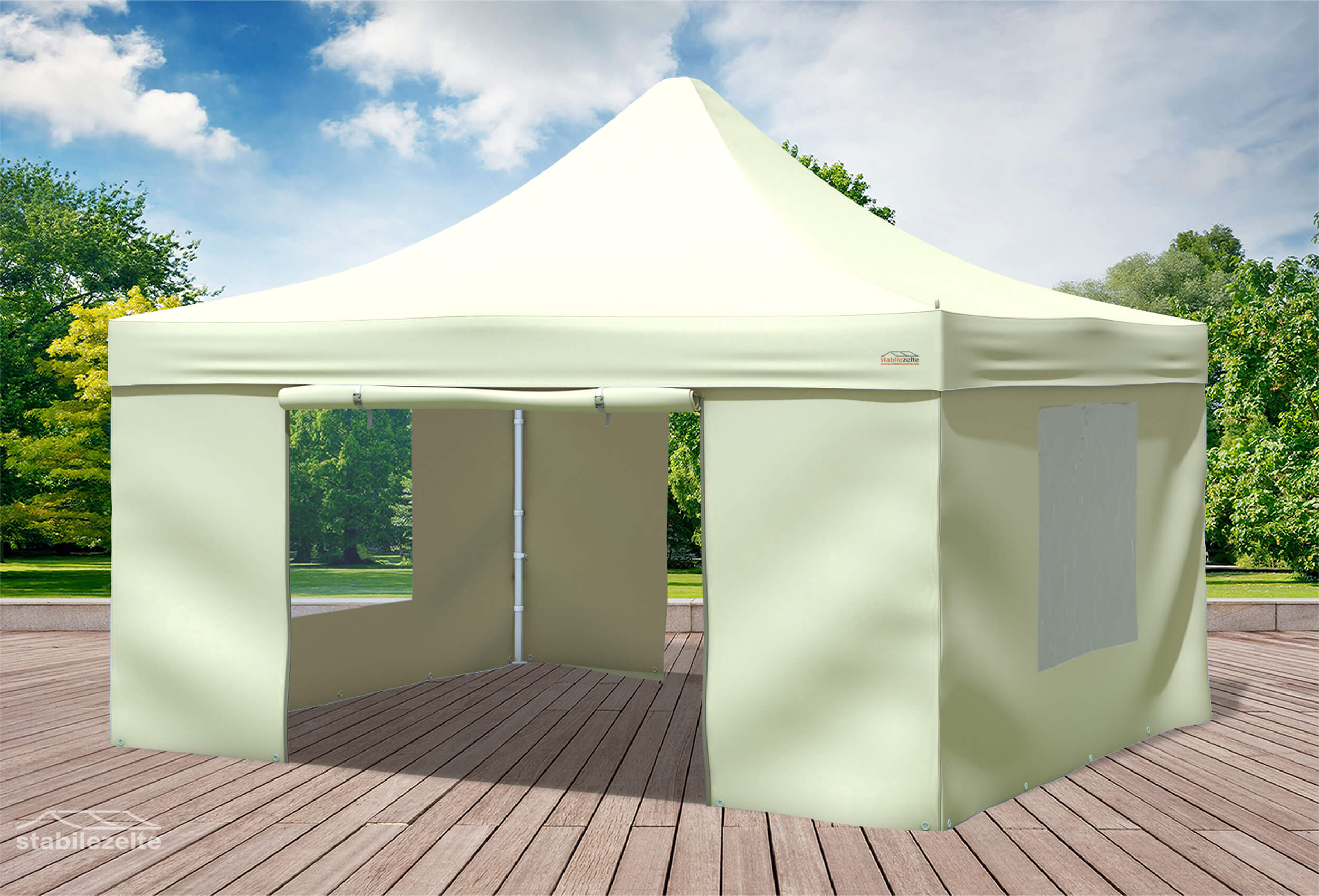 4x4 m Pop Up Gazebo, Beige