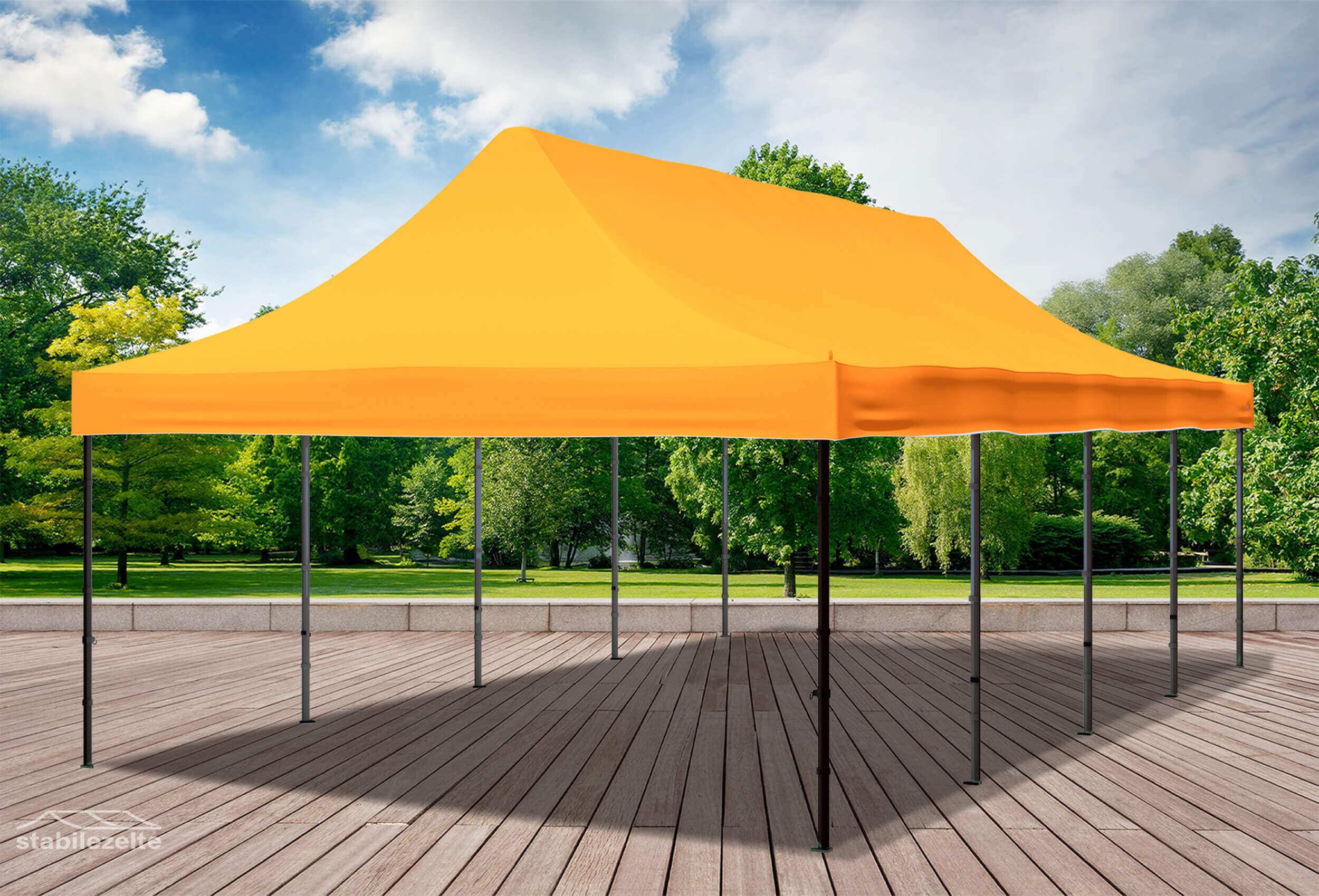 4x8 m Folding Tent Roof Tarpaulin Orange