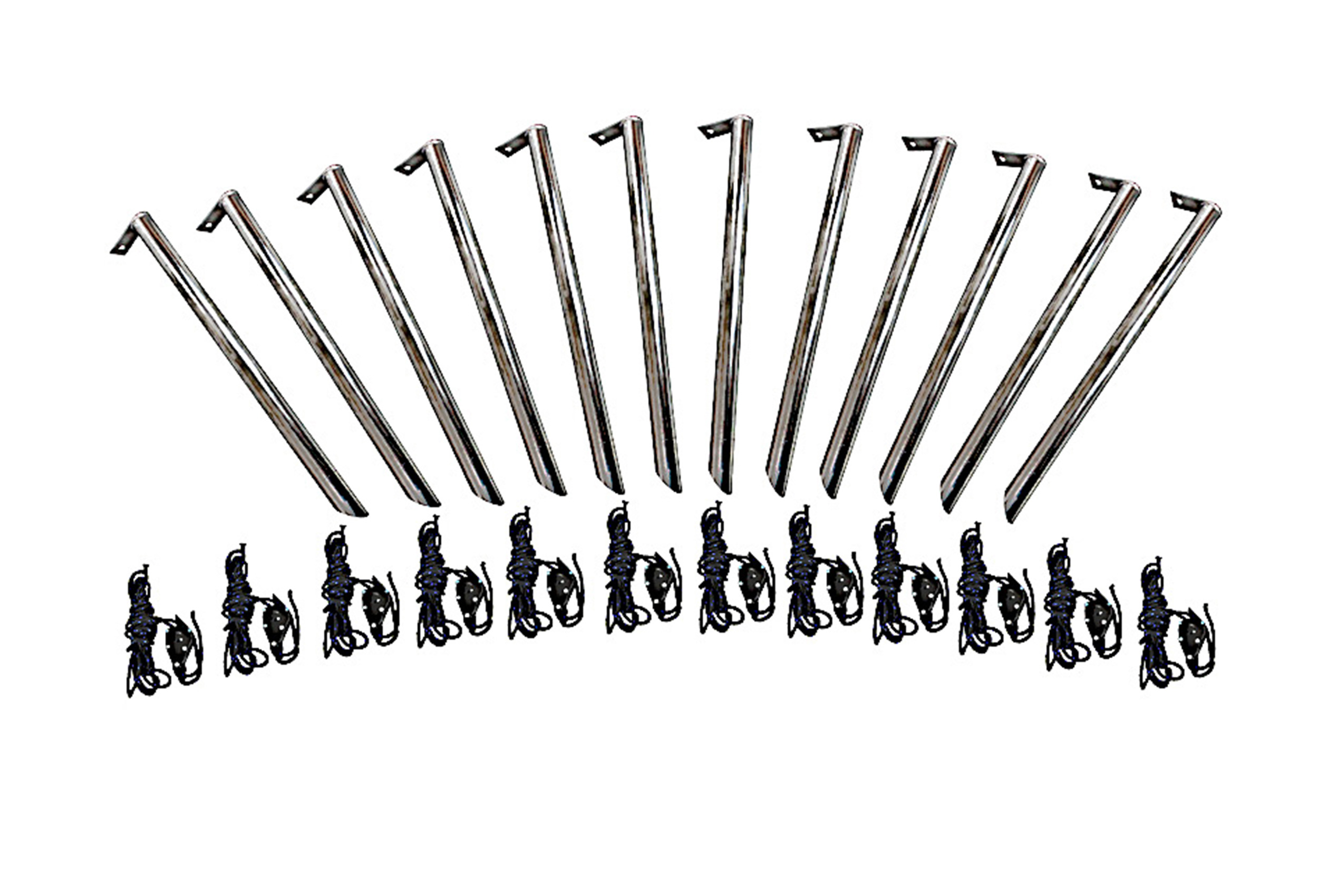 PremiumPlus guy set with tubular earth hooks & ratchets 24 pieces