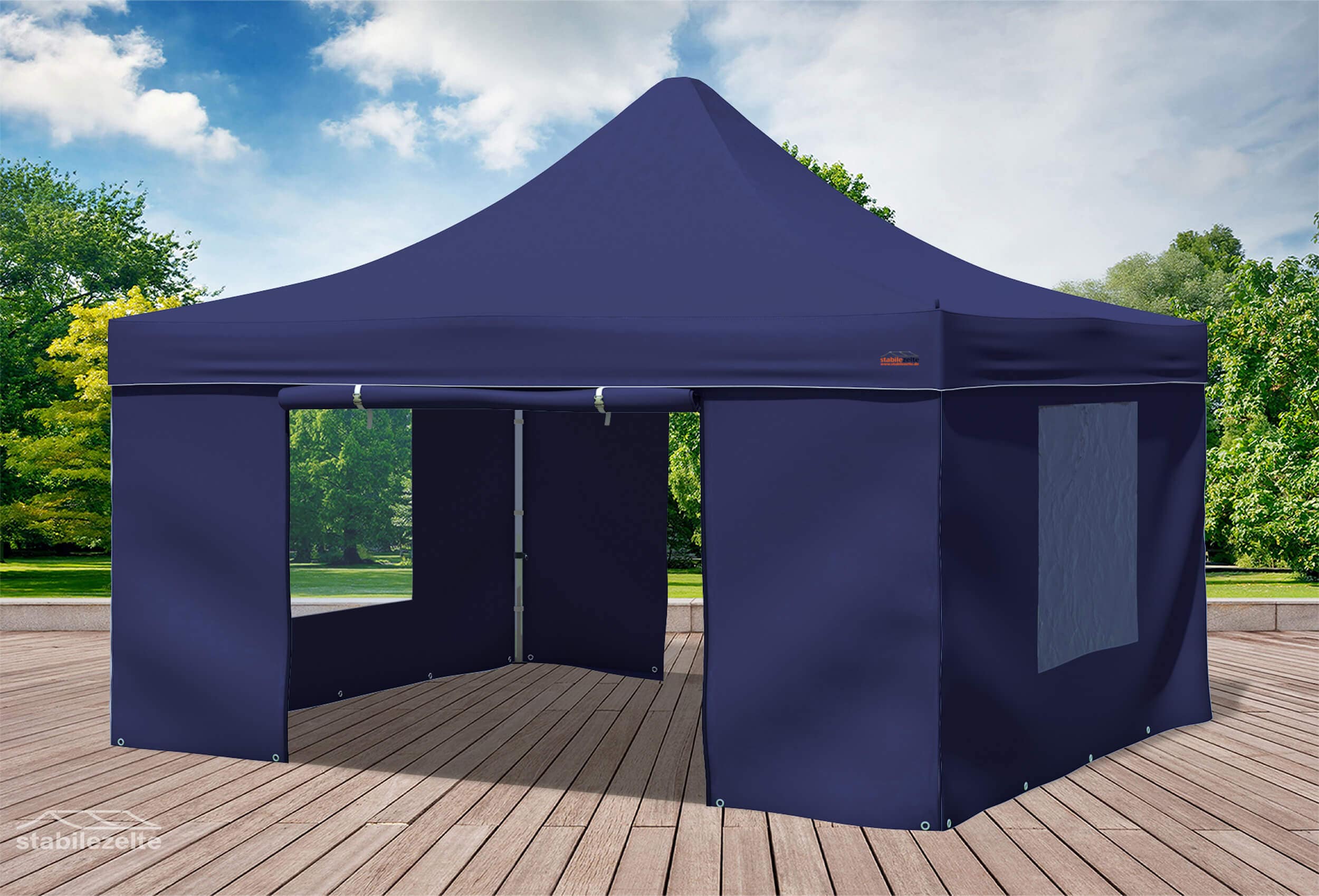 4x4 m Pop Up Gazebo, Blue