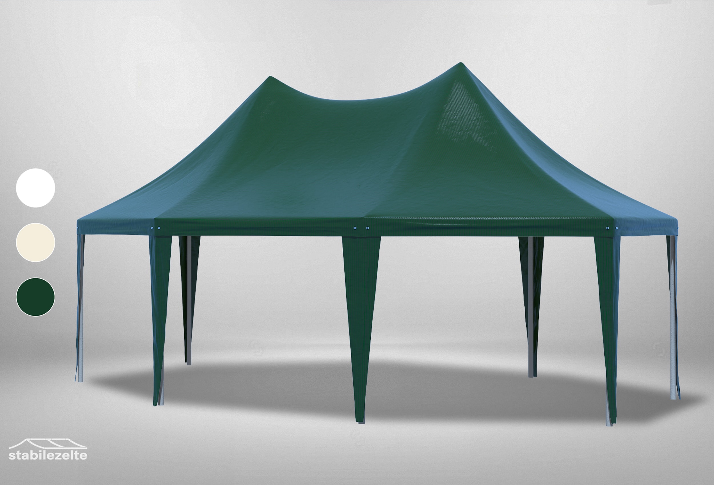 5x6.8 m Roof Tarpaulin Arabica PVC incl. Accessories Green