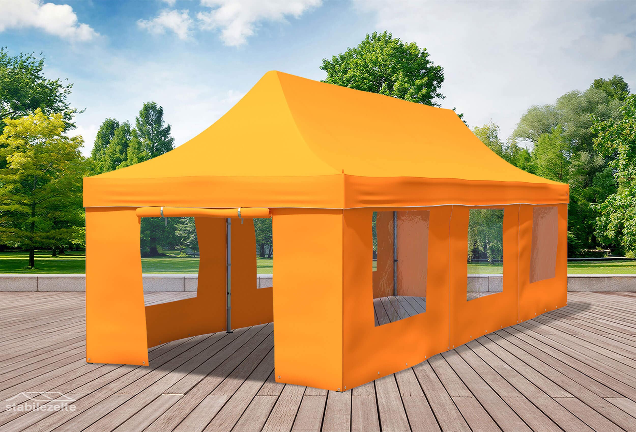 3x9 m Pop Up Gazebo, Orange
