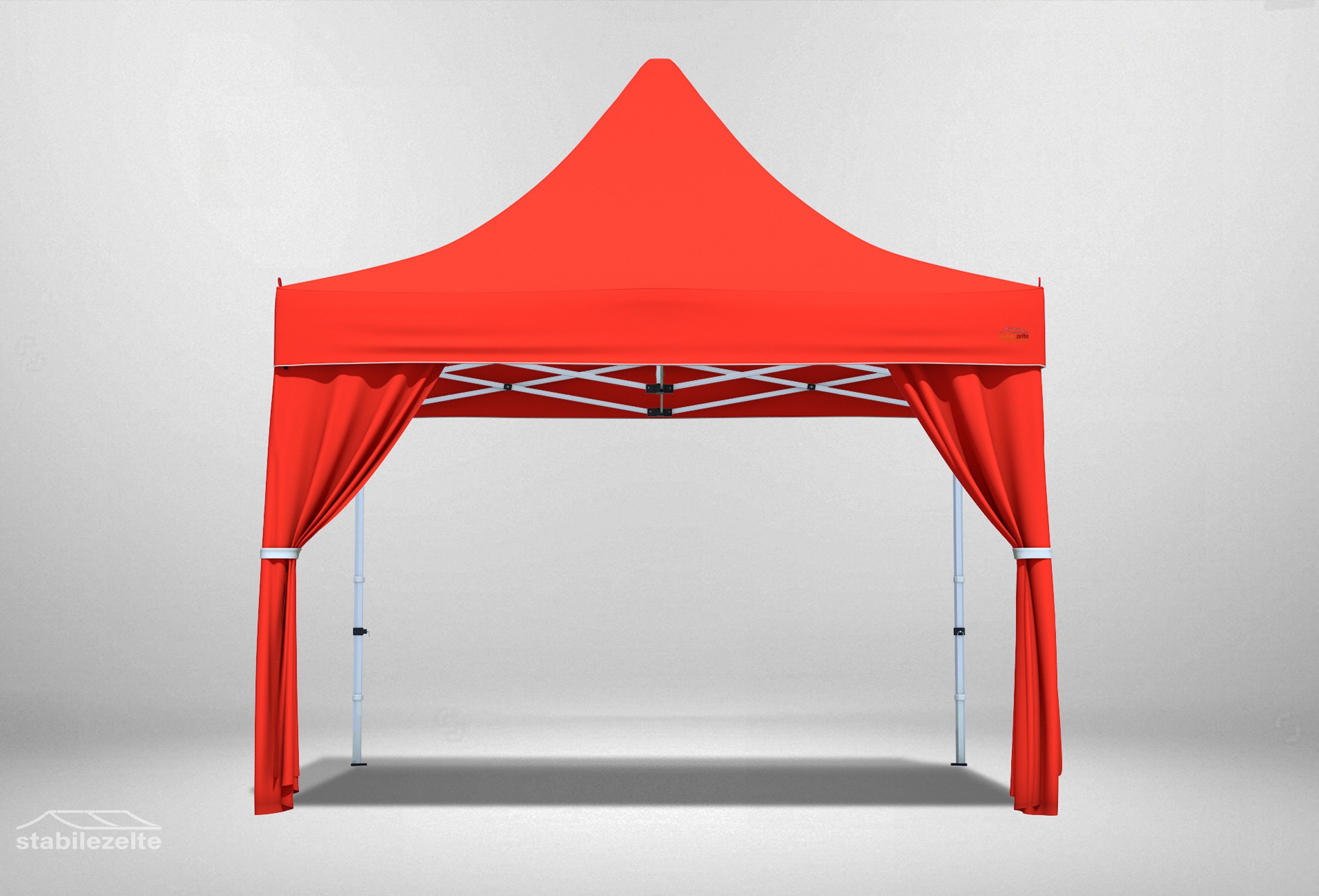 2 pieces Decorative scarf for folding Gazebos RED