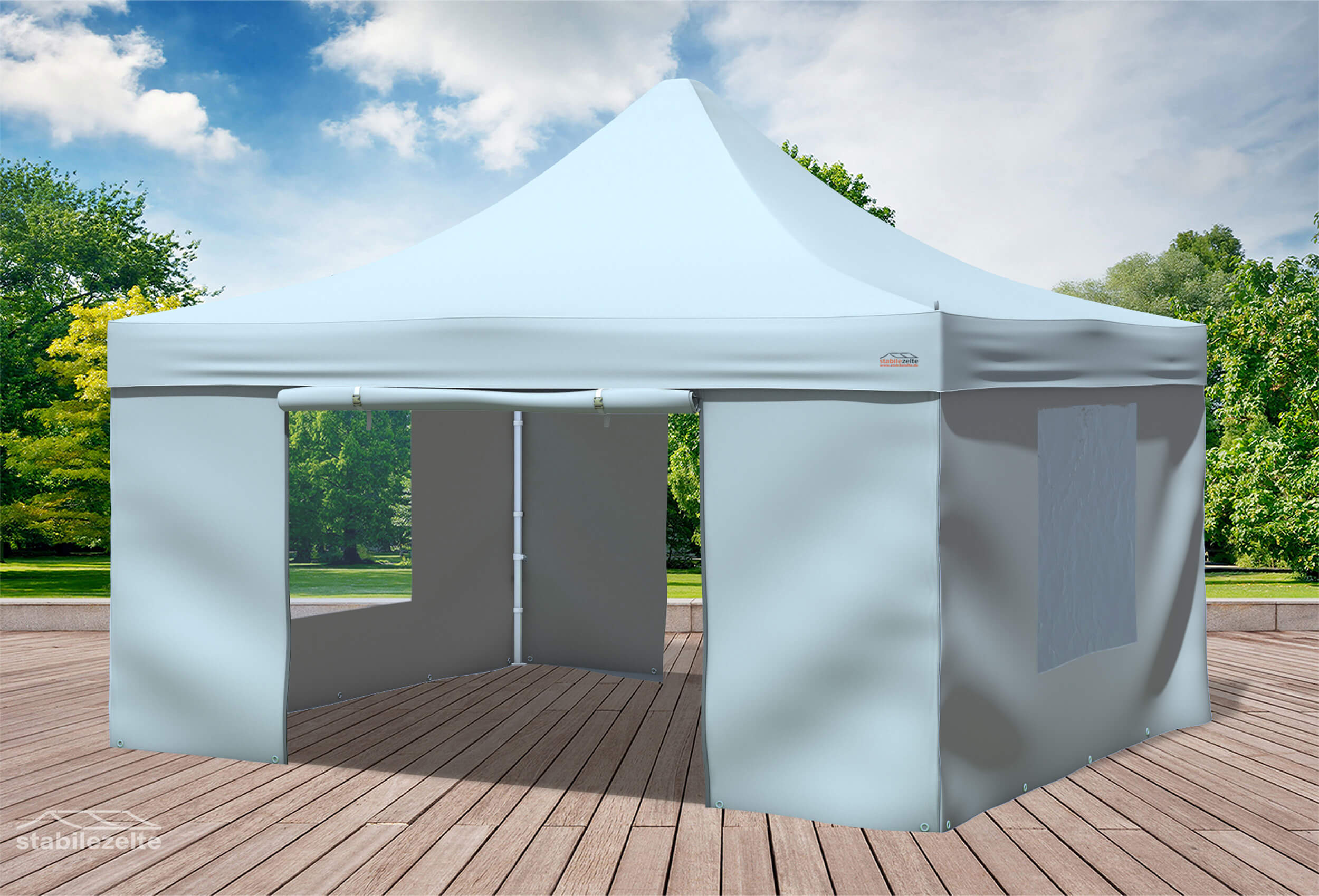4x4 m Pop Up Gazebo, Grey